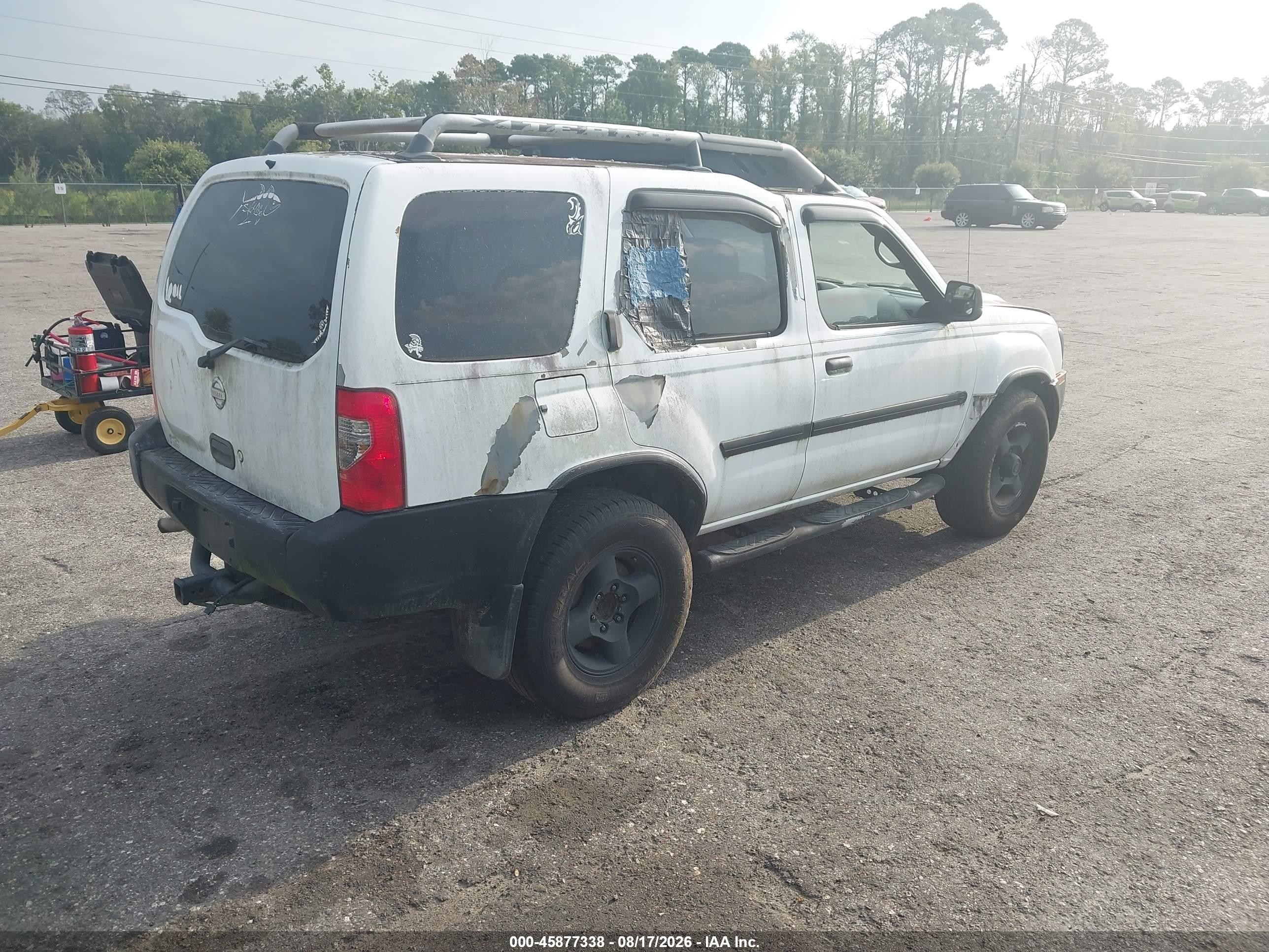 2002 Nissan Xterra Xe White vin: 5N1ED28T02C606237