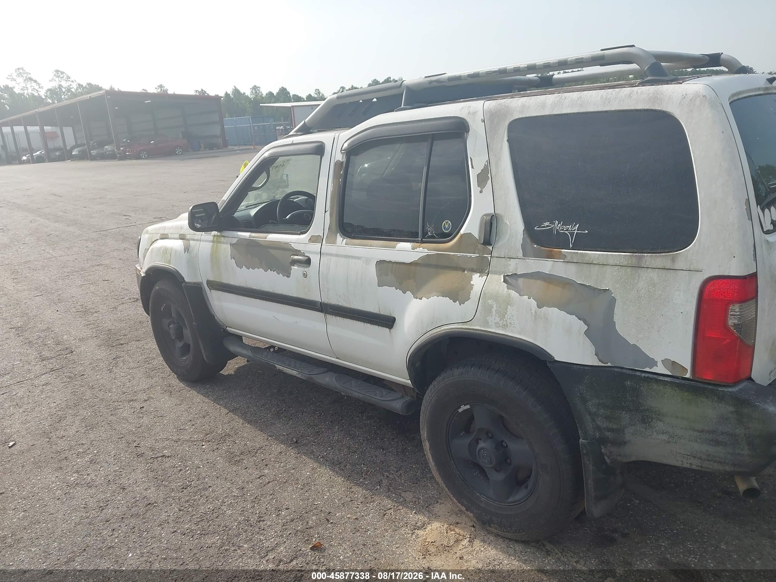2002 Nissan Xterra Xe White vin: 5N1ED28T02C606237