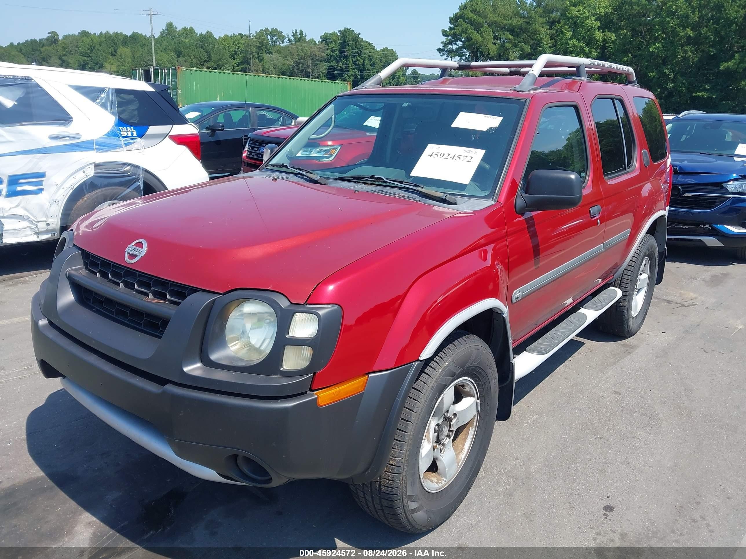 2004 Nissan Xterra Xe Red vin: 5N1ED28T04C617497
