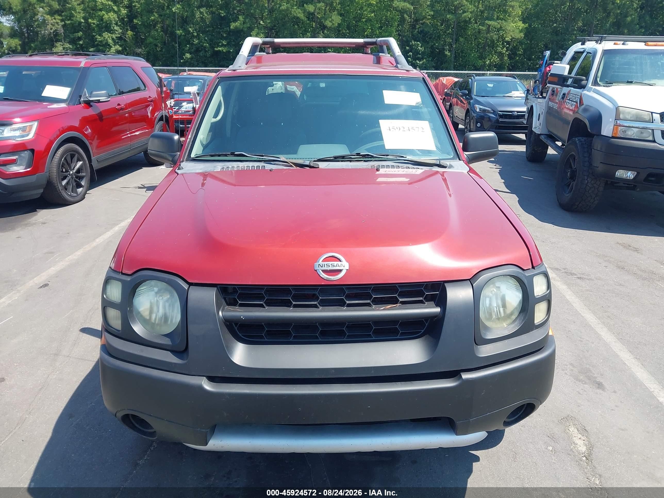 2004 Nissan Xterra Xe Red vin: 5N1ED28T04C617497