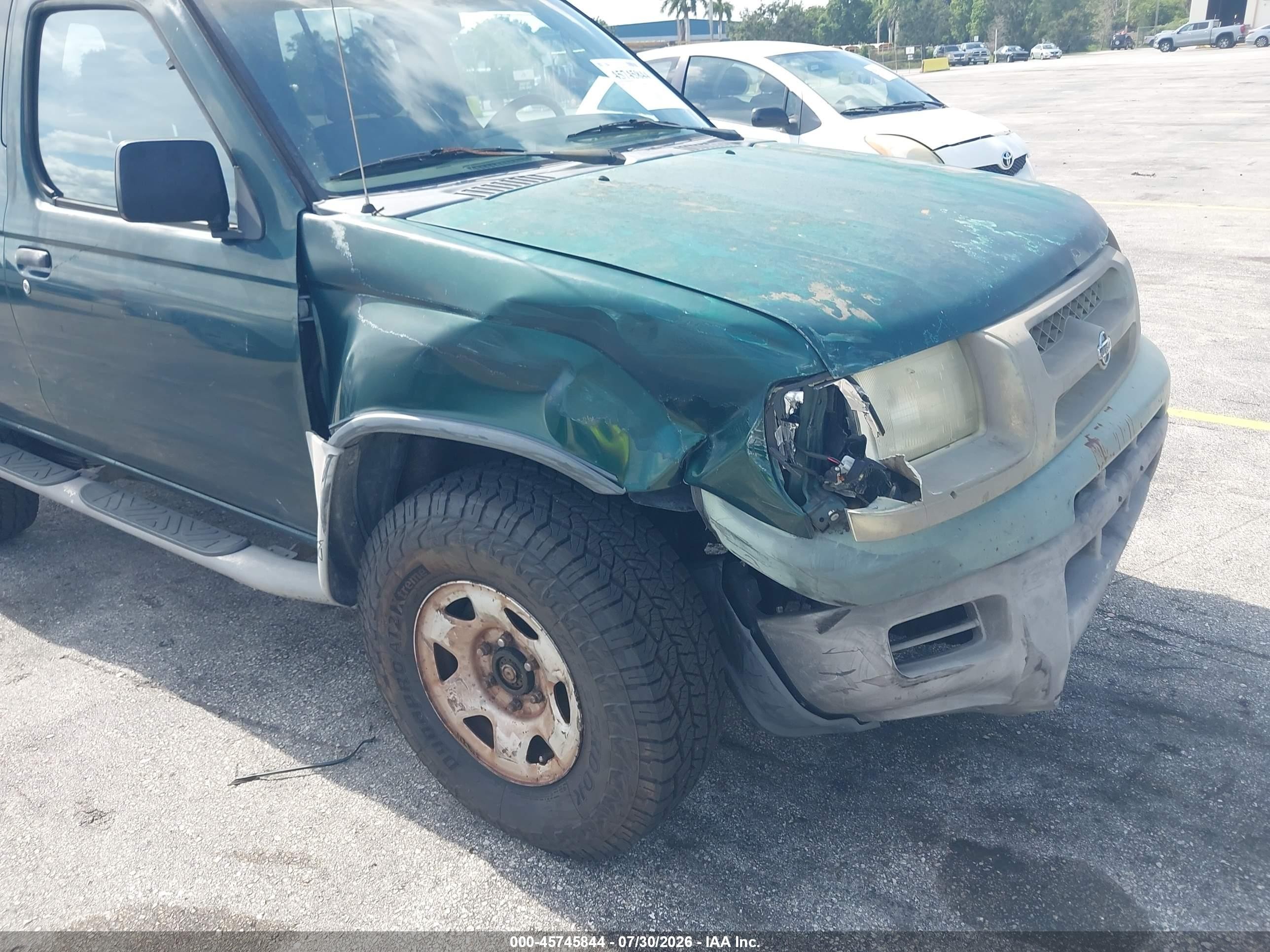 2000 Nissan Xterra Se/xe Green vin: 5N1ED28T0YC510259