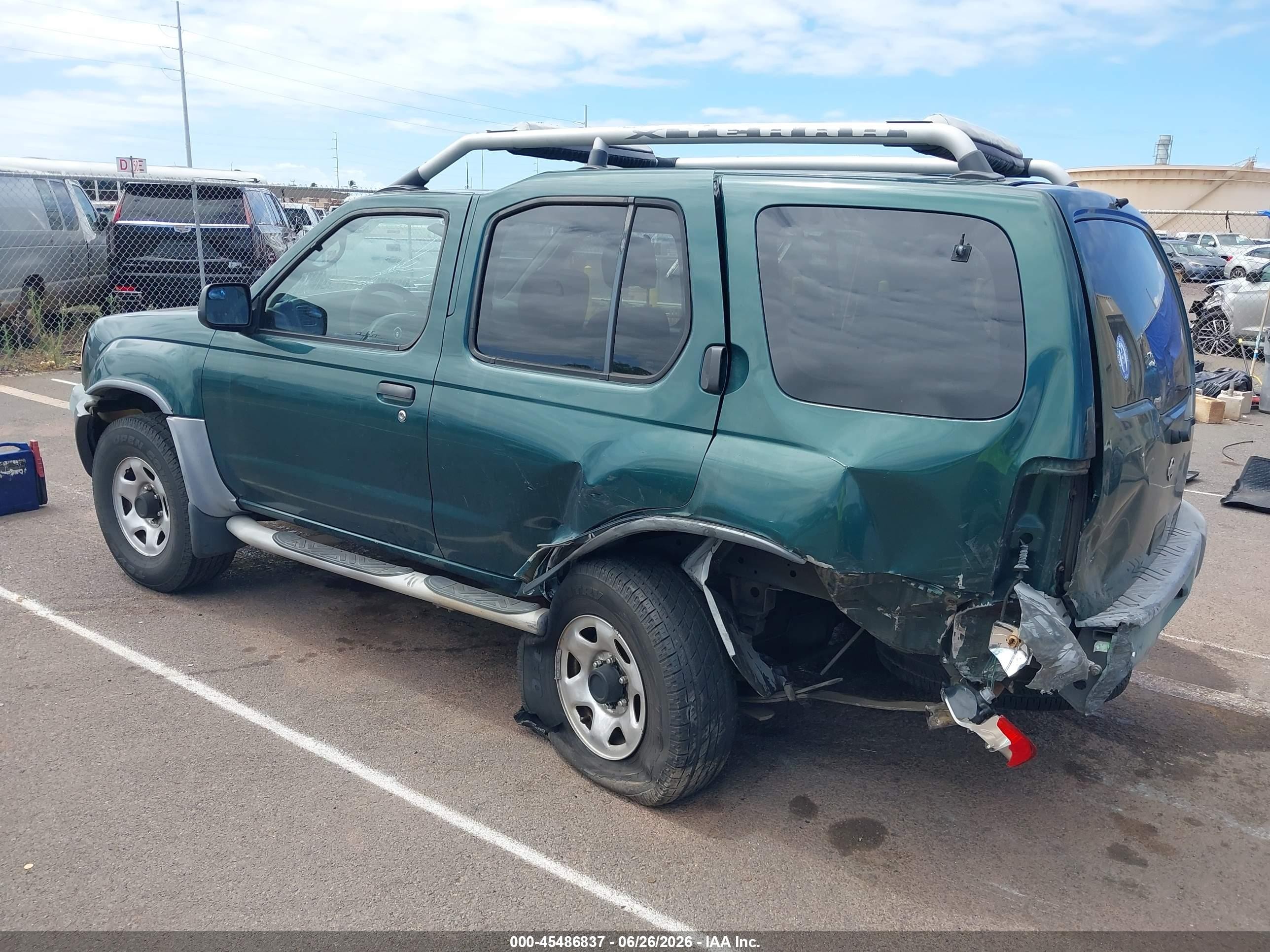 2001 Nissan Xterra Xe-v6 Green vin: 5N1ED28T11C500748