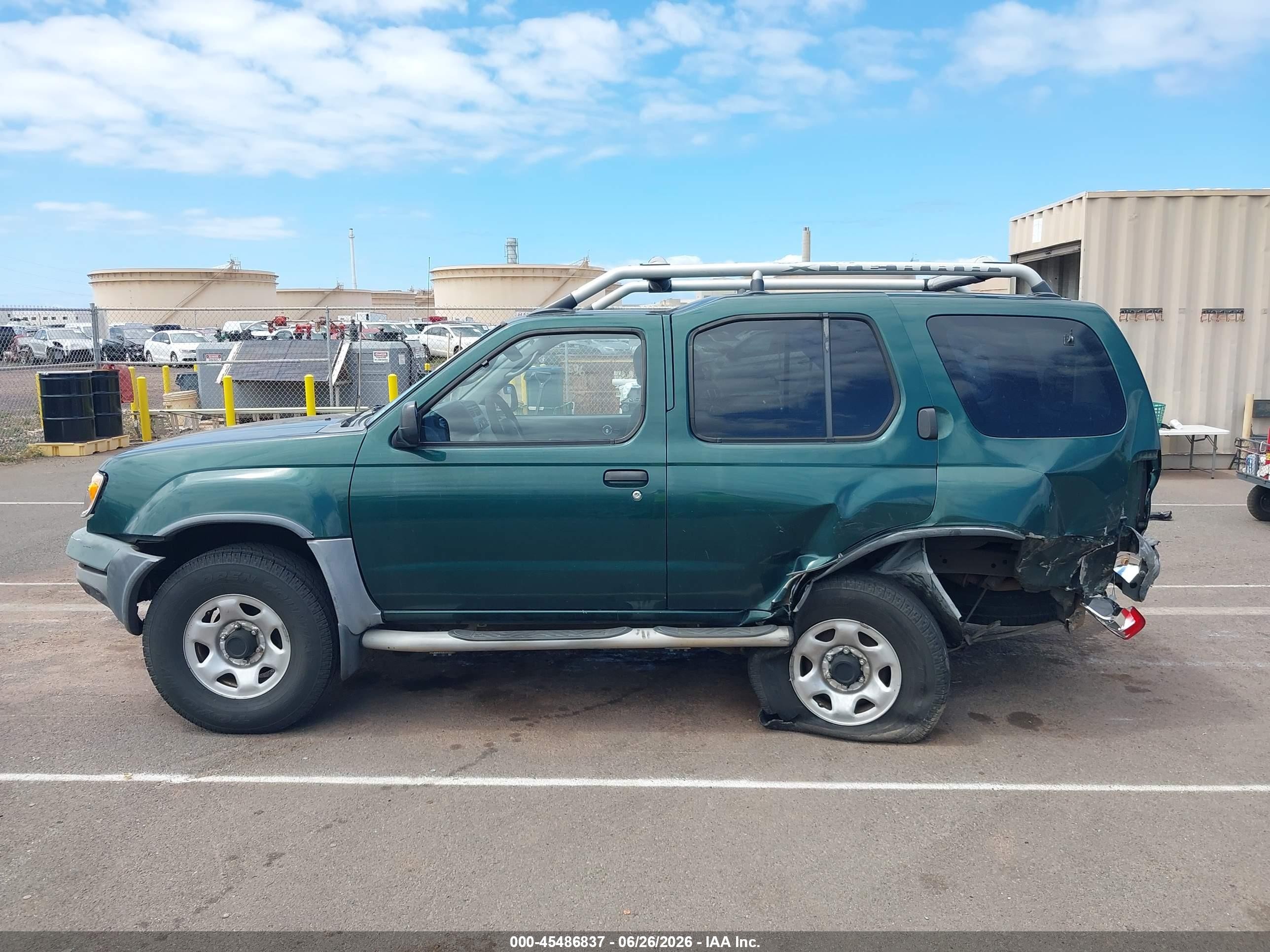 2001 Nissan Xterra Xe-v6 Green vin: 5N1ED28T11C500748