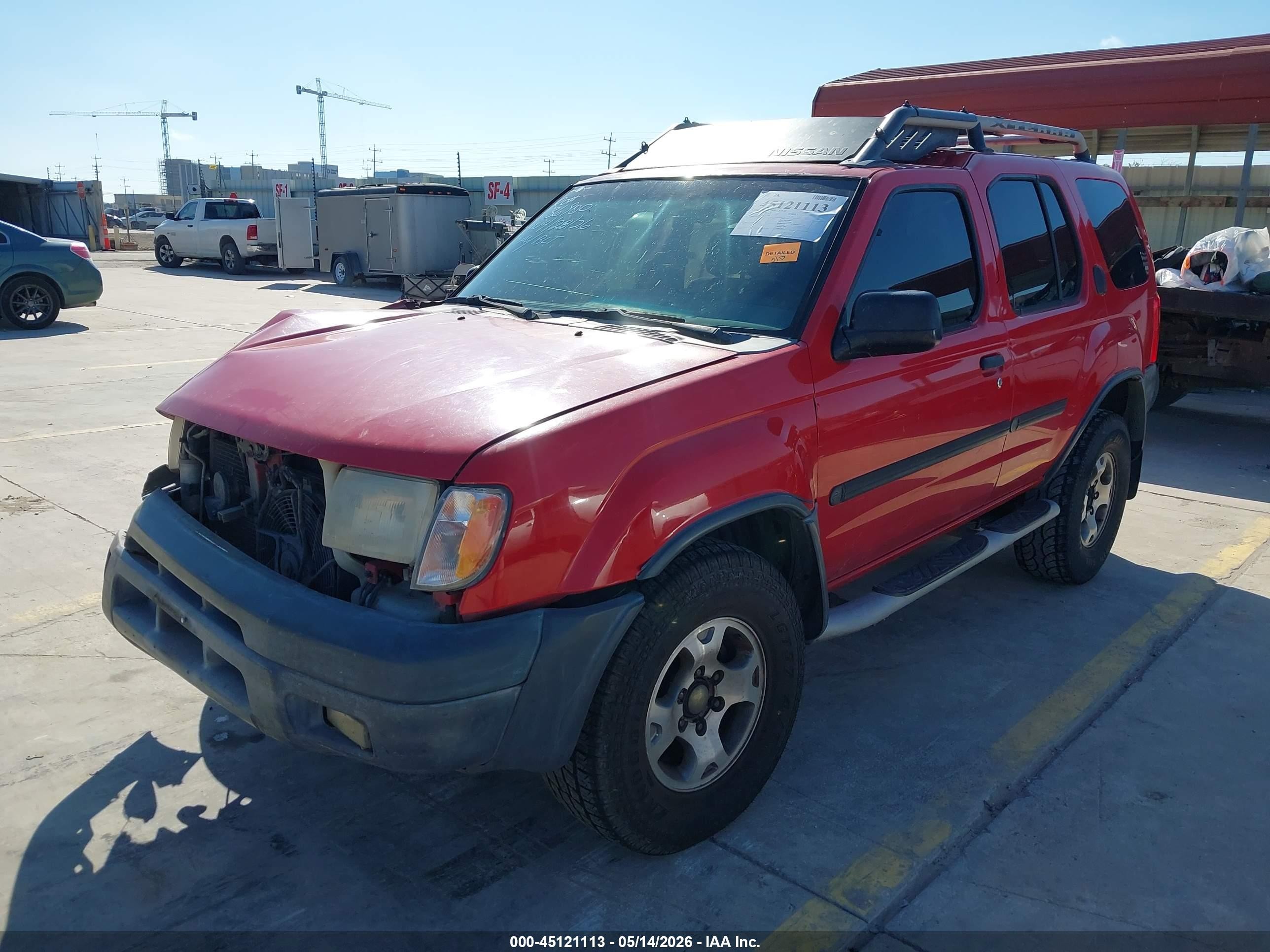 2001 Nissan Xterra Xe-v6 Red vin: 5N1ED28T11C537668