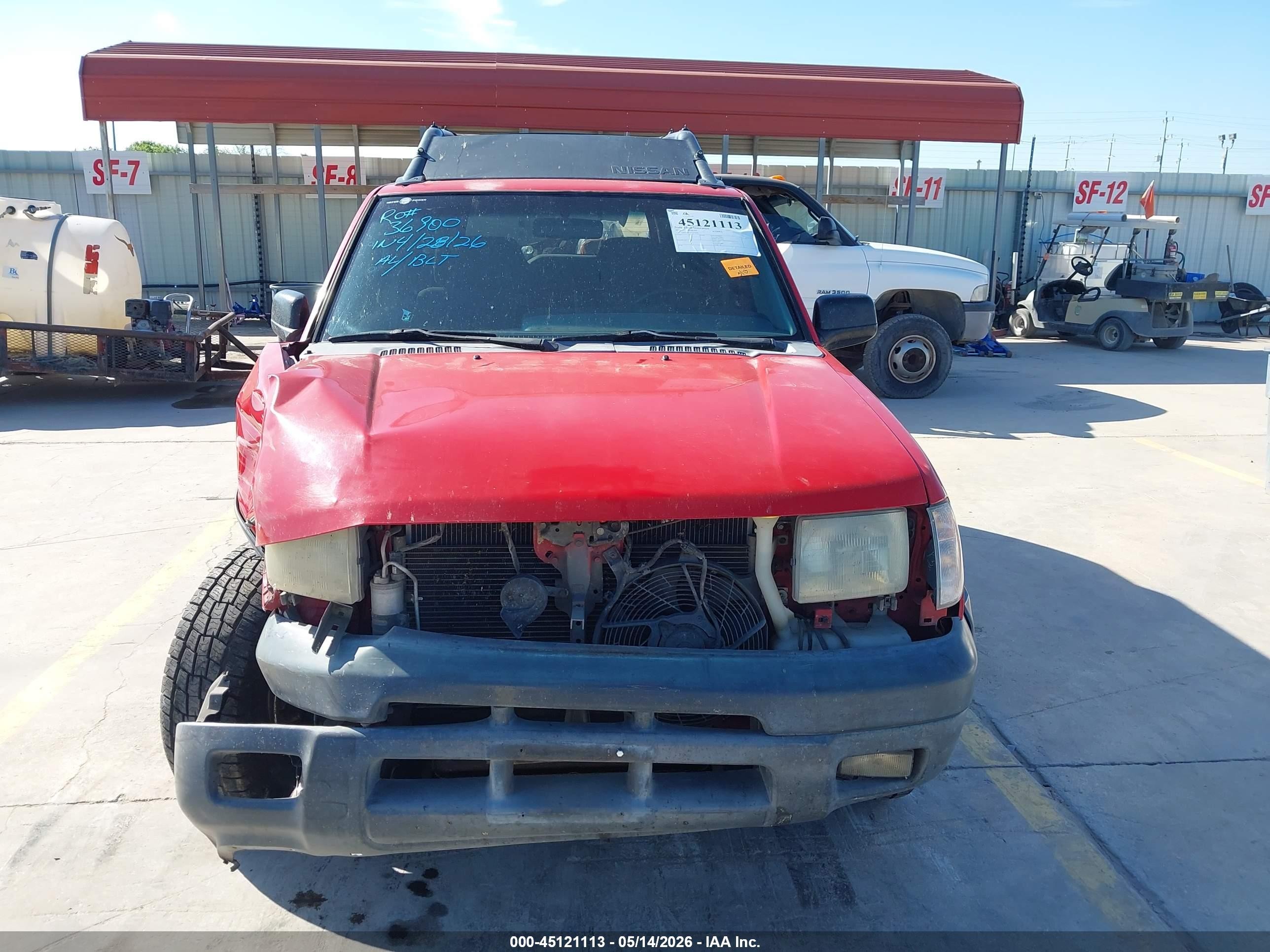 2001 Nissan Xterra Xe-v6 Red vin: 5N1ED28T11C537668