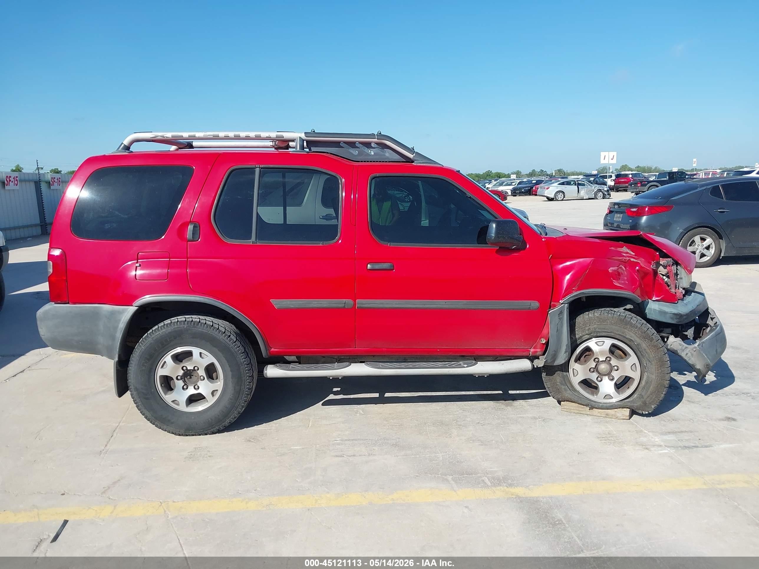 2001 Nissan Xterra Xe-v6 Red vin: 5N1ED28T11C537668