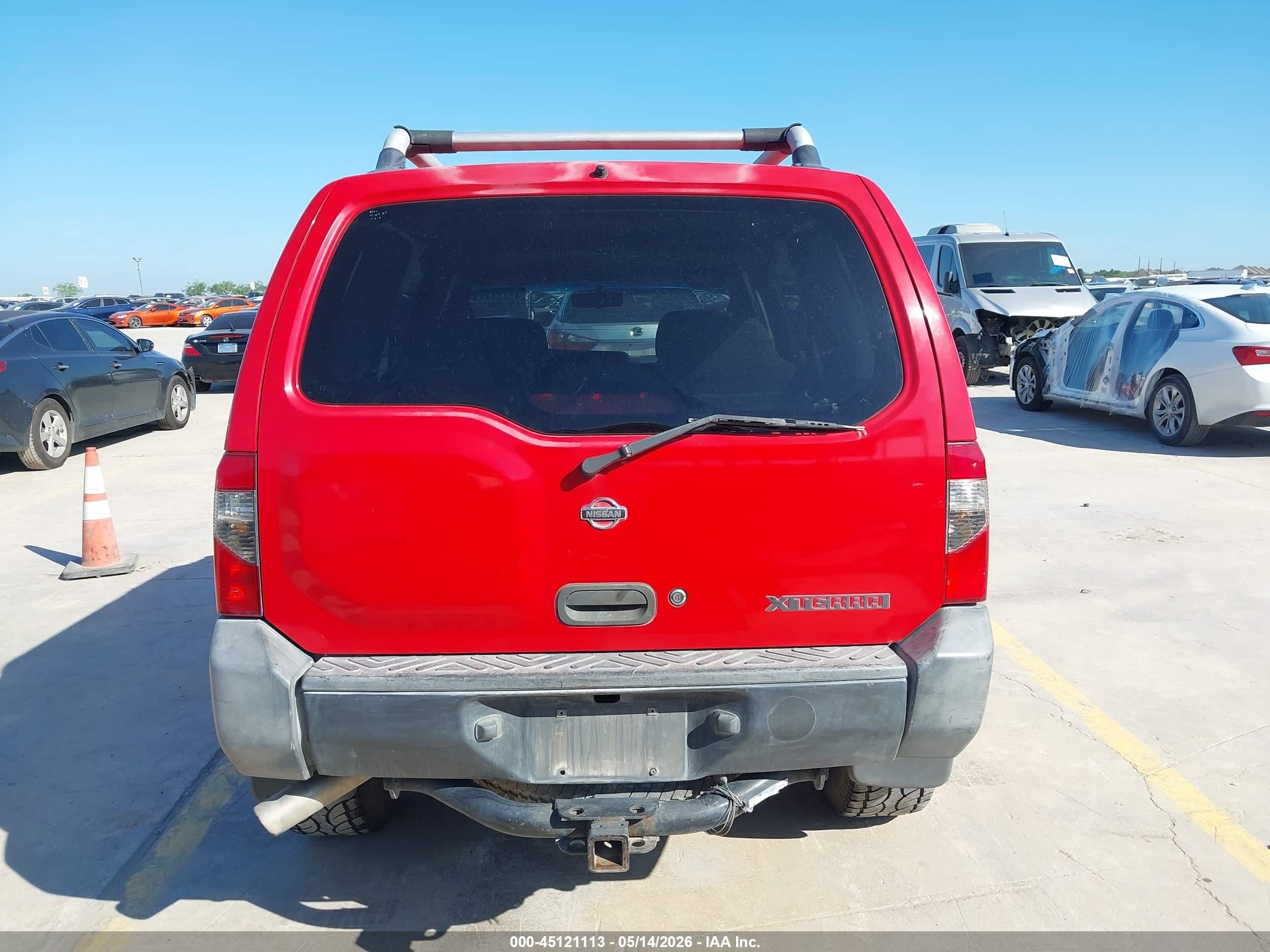 2001 Nissan Xterra Xe-v6 Red vin: 5N1ED28T11C537668
