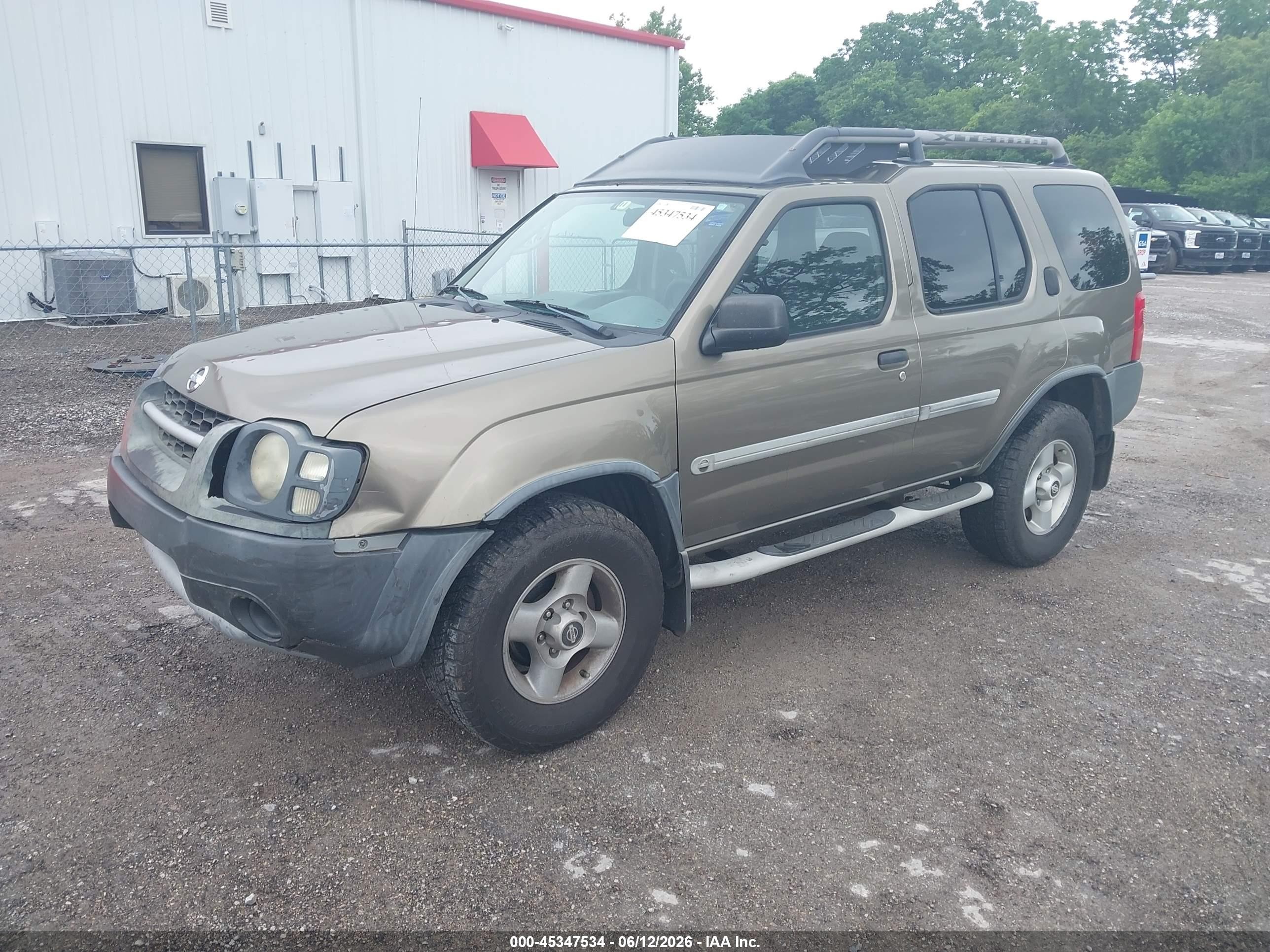 2002 Nissan Xterra Xe Gold vin: 5N1ED28T22C570101