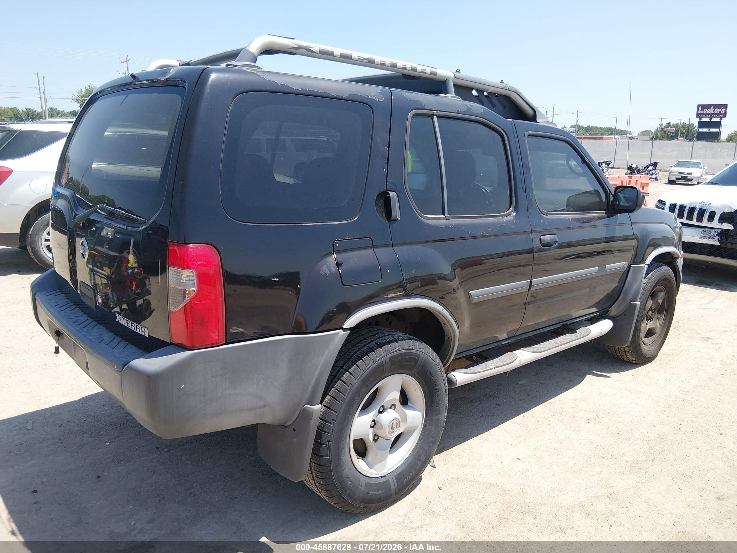 2003 Nissan Xterra Xe Черный vin: 5N1ED28T23C676954
