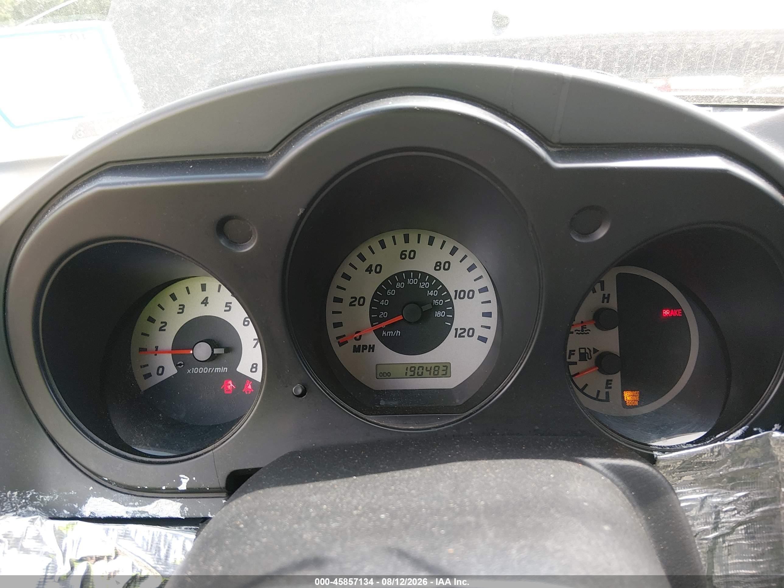 2004 Nissan Xterra Xe Черный vin: 5N1ED28T24C677801
