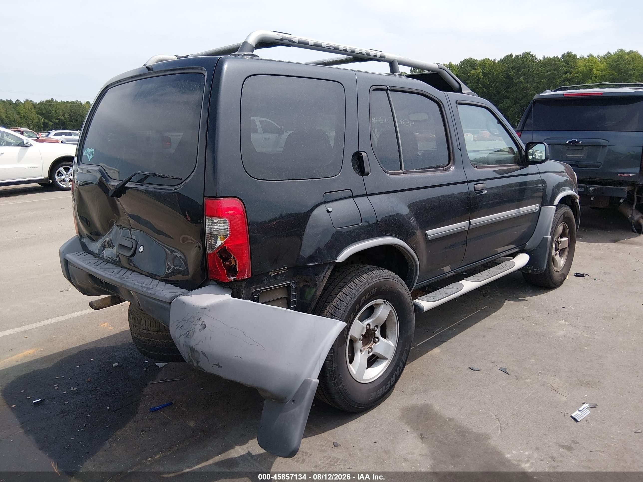 2004 Nissan Xterra Xe Черный vin: 5N1ED28T24C677801