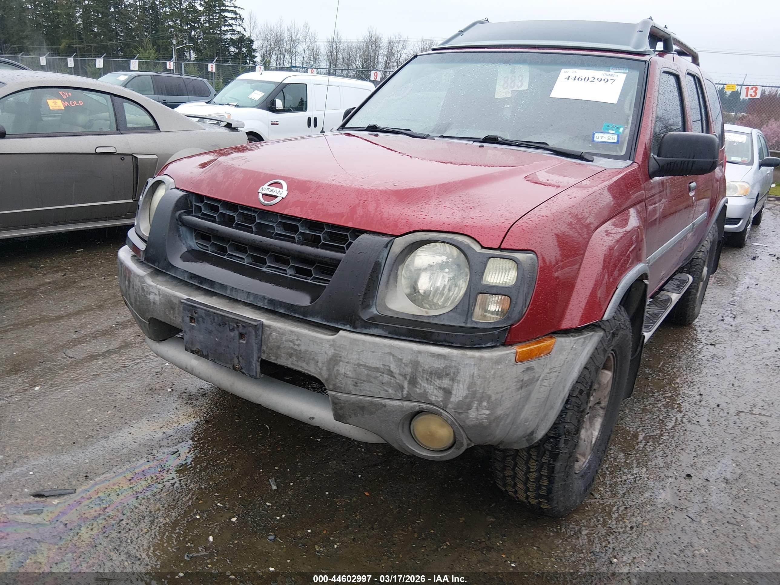 2004 Nissan Xterra Xe Burgundy vin: 5N1ED28T34C657802