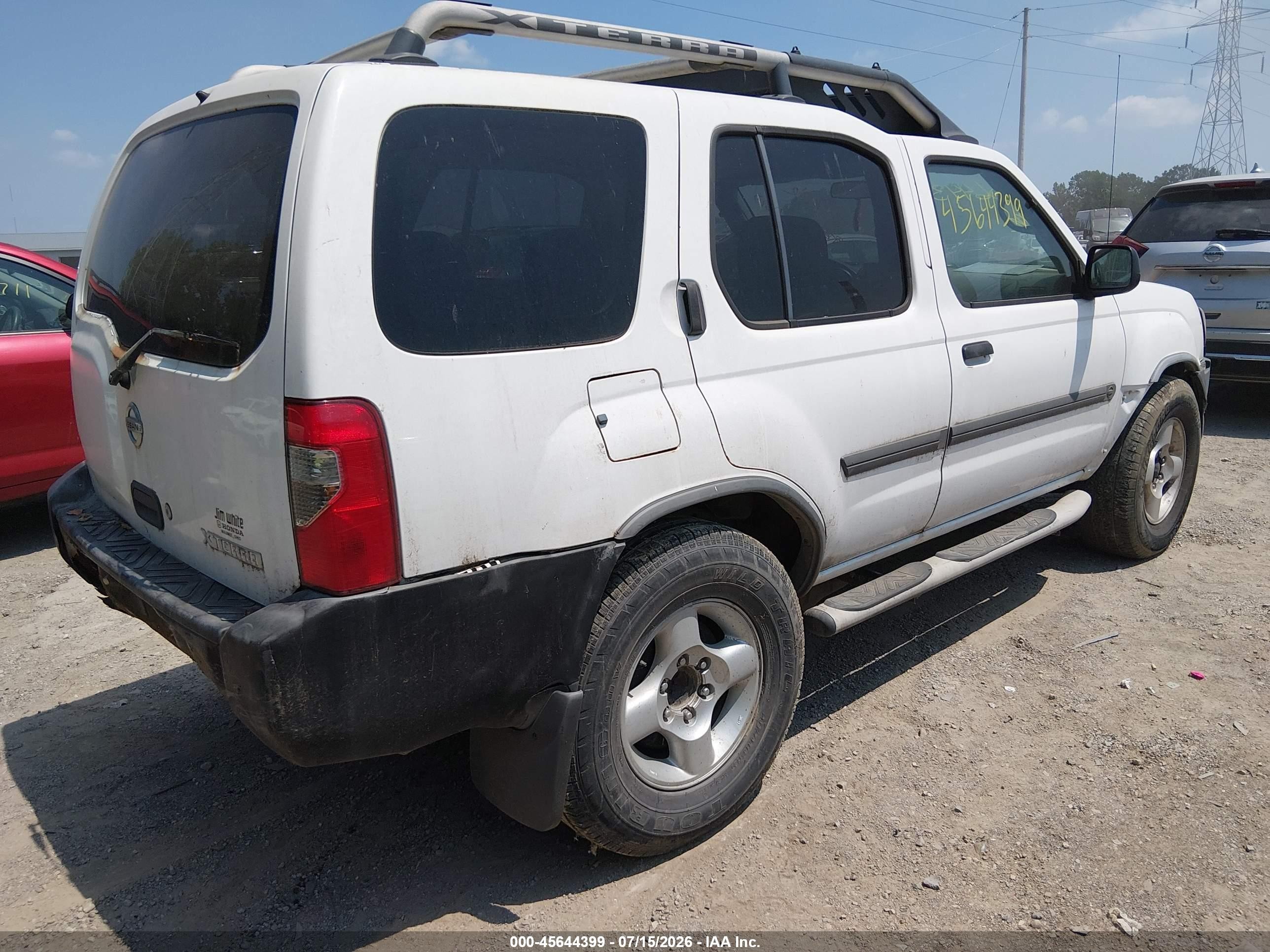 2004 Nissan Xterra Xe White vin: 5N1ED28T34C679038