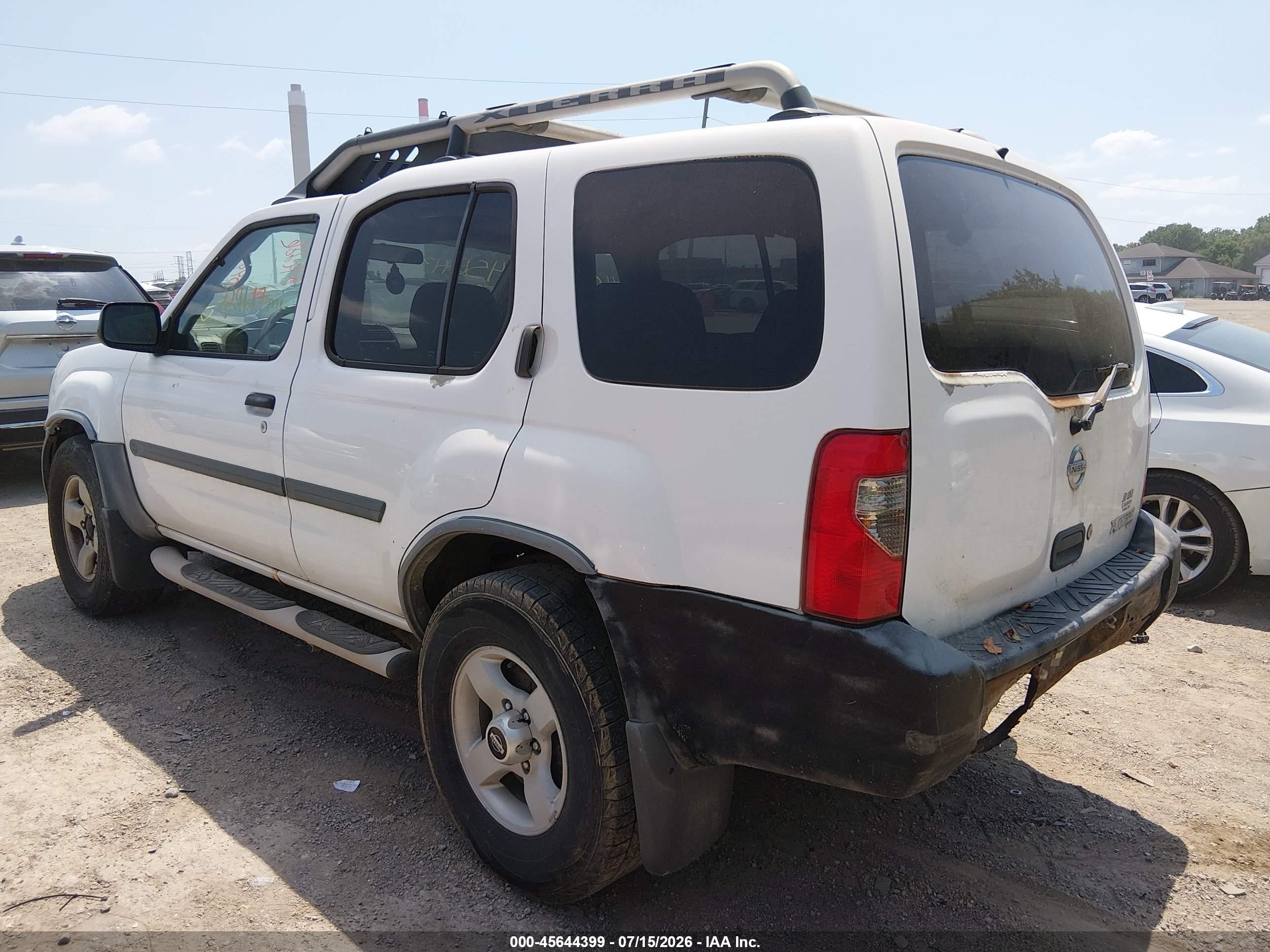 2004 Nissan Xterra Xe White vin: 5N1ED28T34C679038