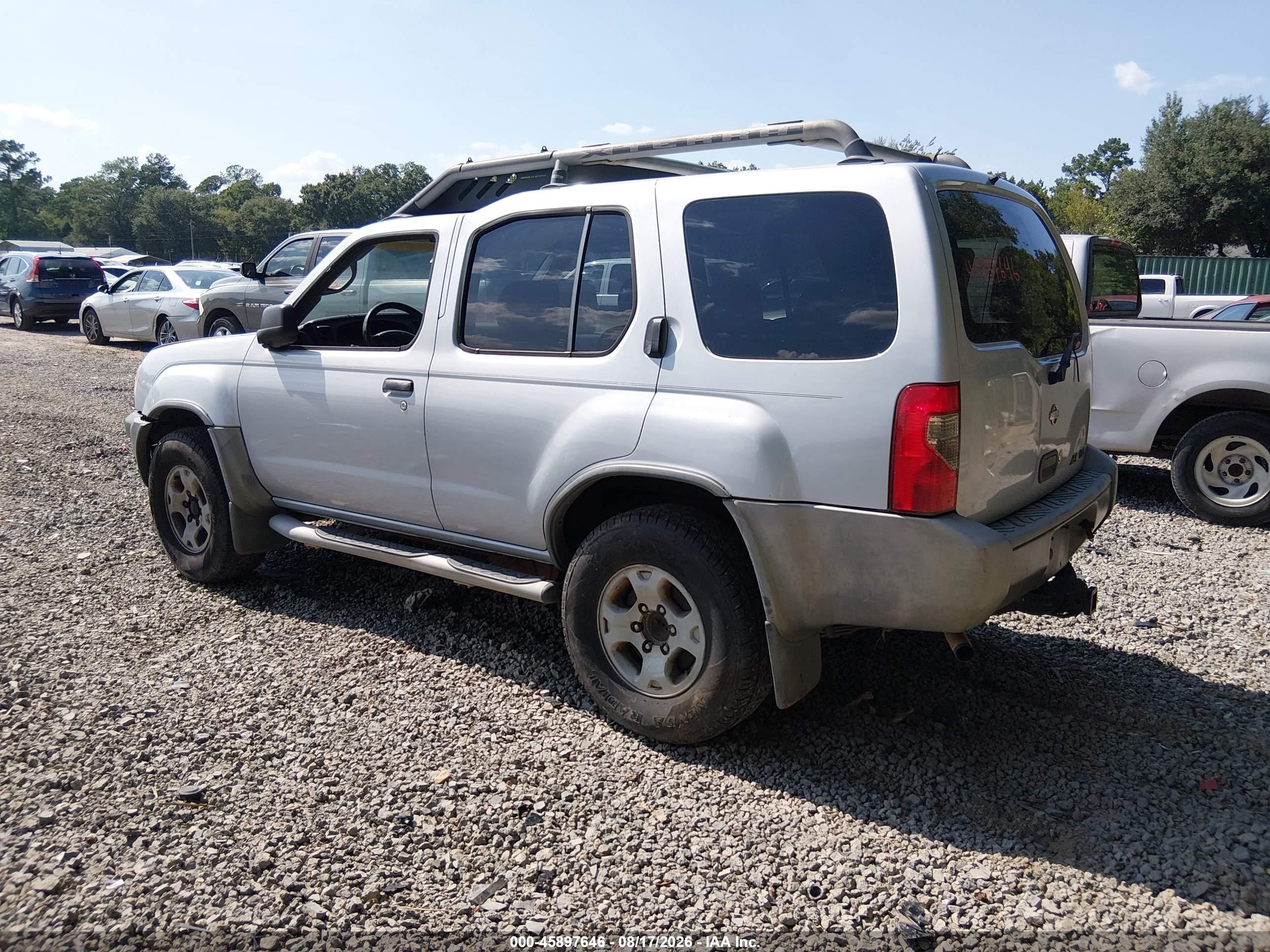 2000 Nissan Xterra Se/xe Silver vin: 5N1ED28T3YC580371