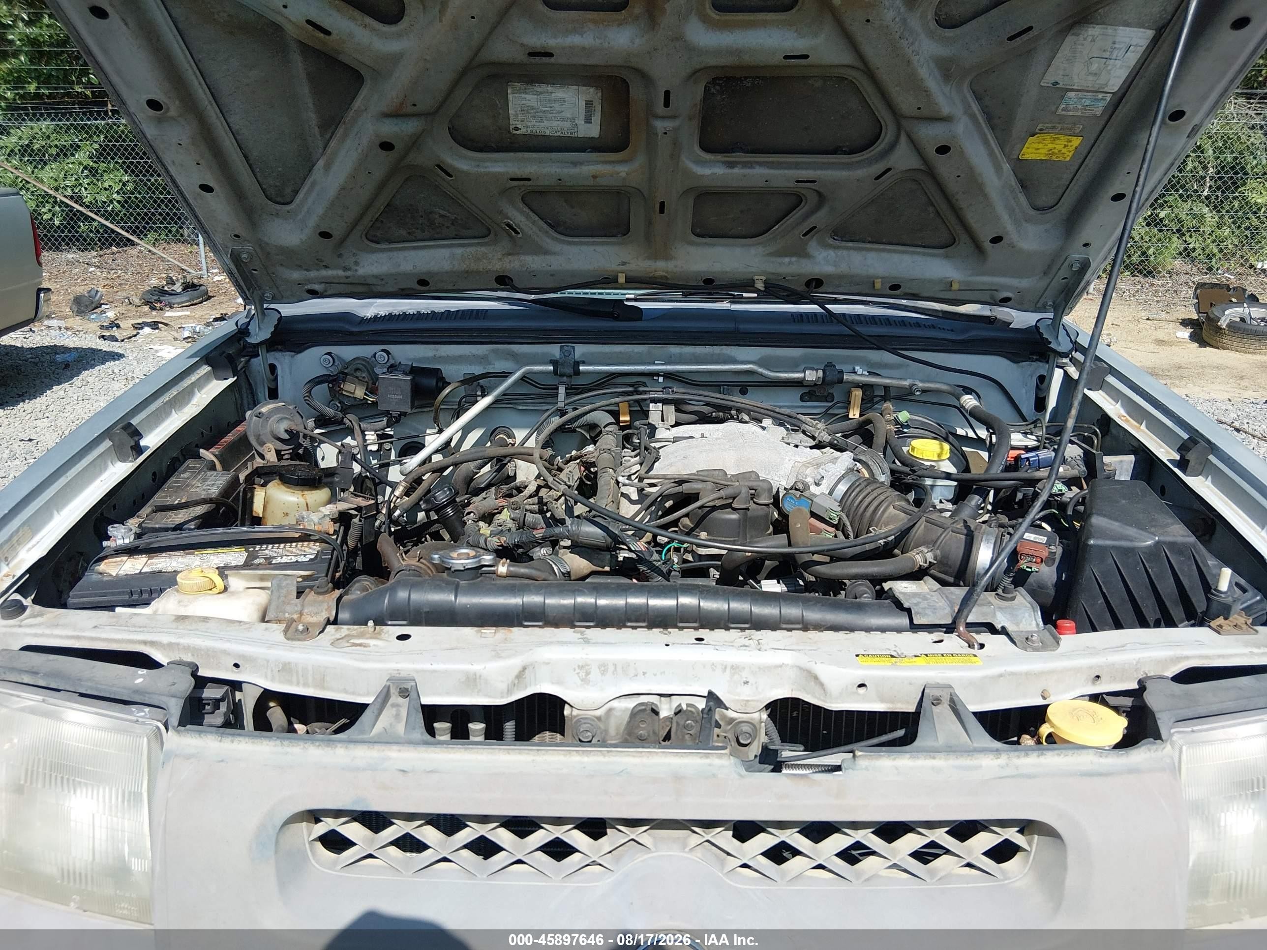 2000 Nissan Xterra Se/xe Silver vin: 5N1ED28T3YC580371