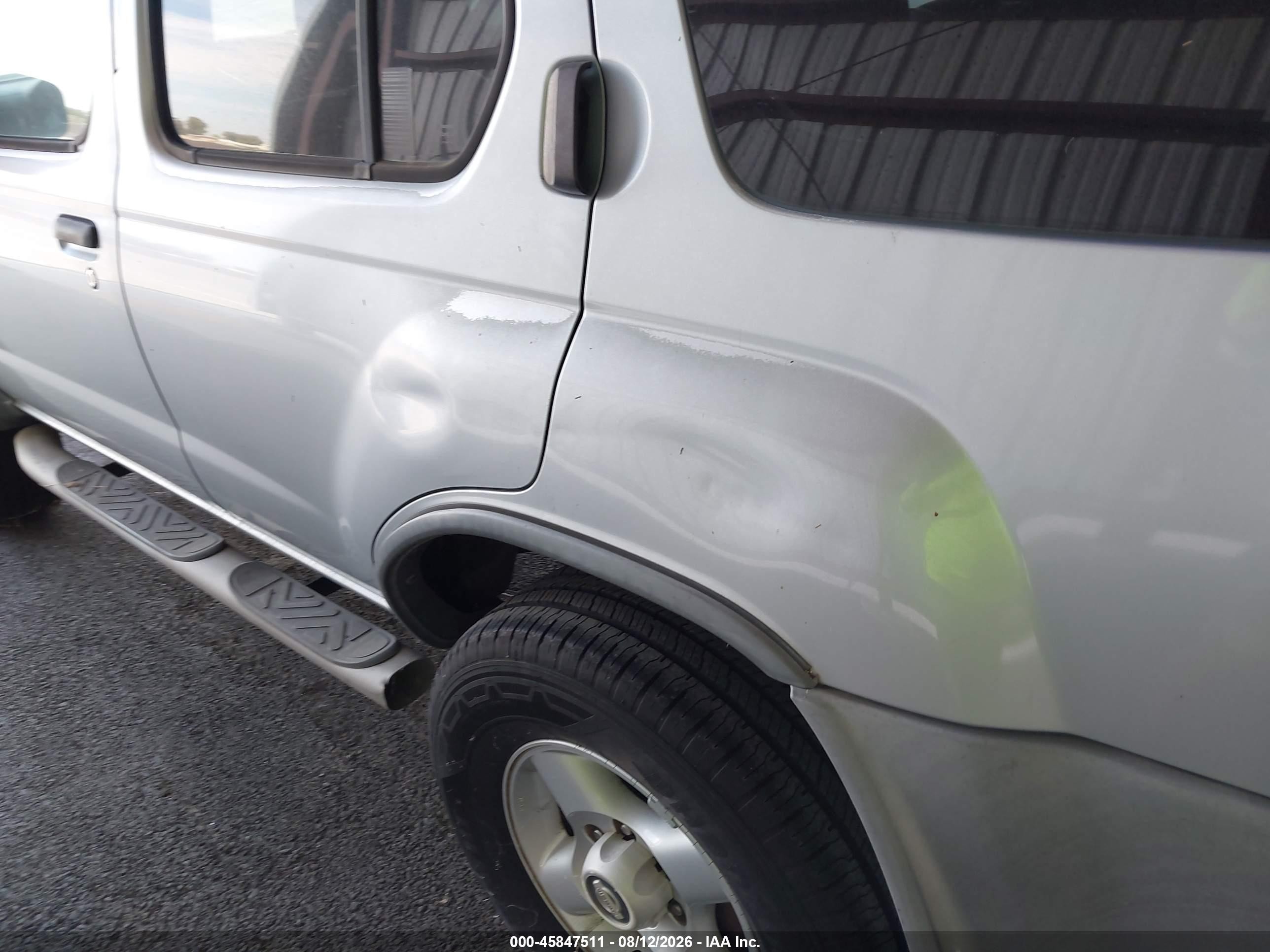 2002 Nissan Xterra Xe Gray vin: 5N1ED28T42C532319