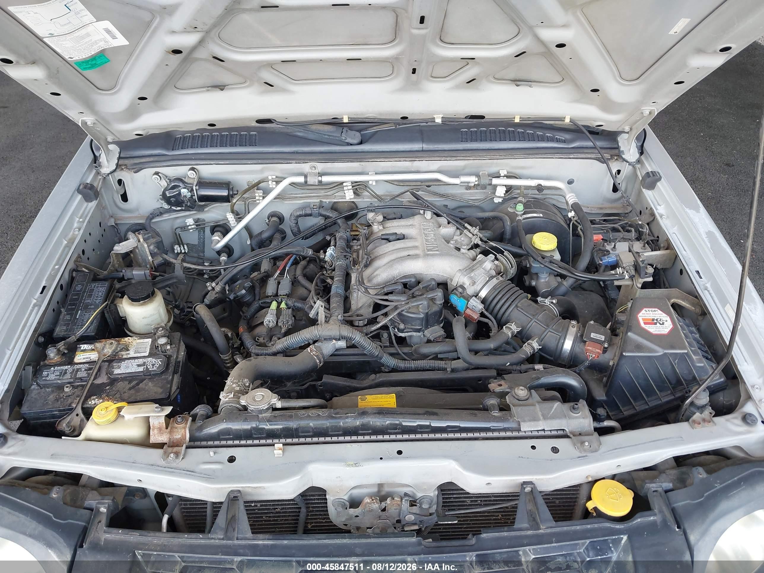 2002 Nissan Xterra Xe Gray vin: 5N1ED28T42C532319