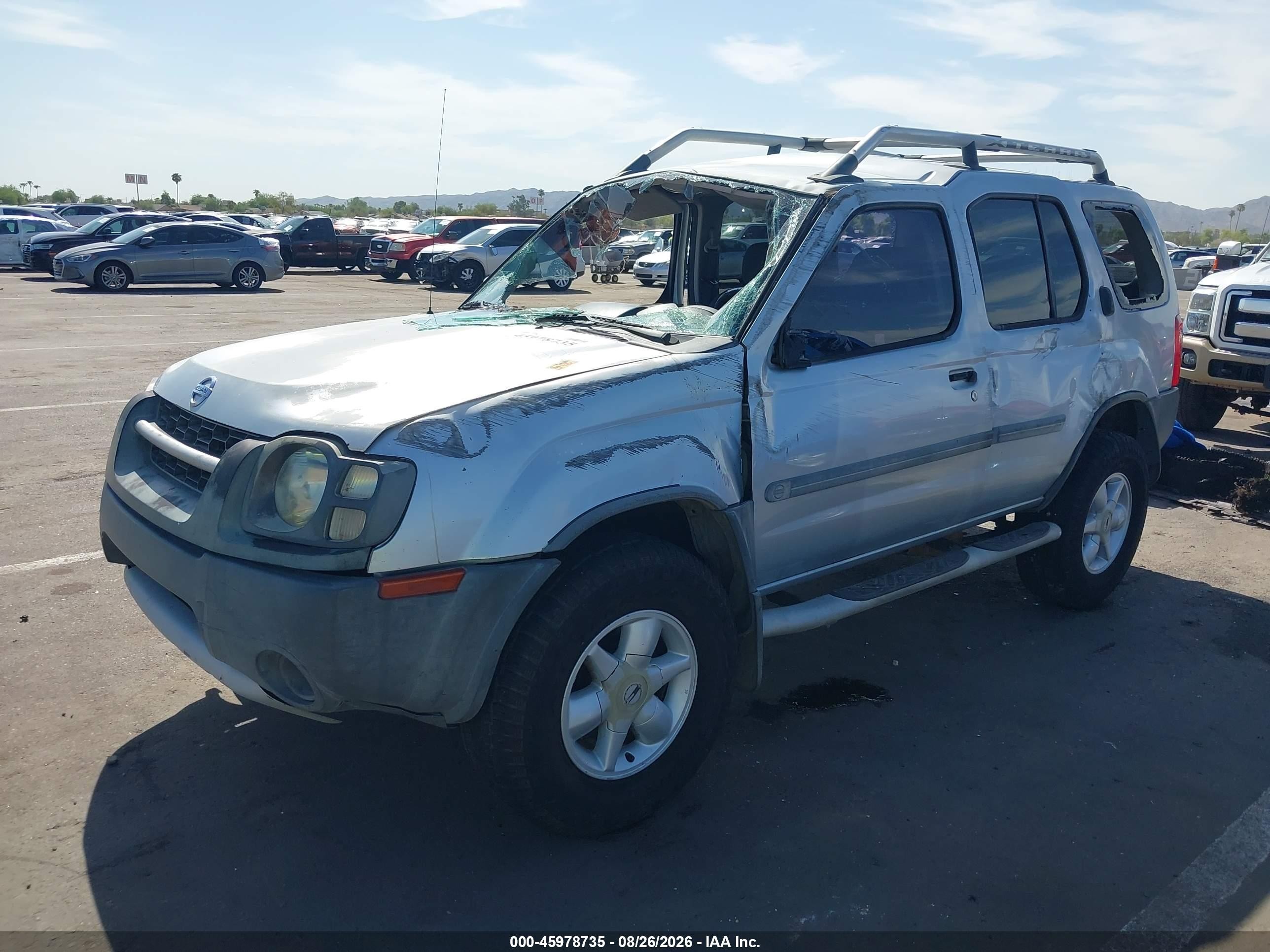 2002 Nissan Xterra Xe Серебряный vin: 5N1ED28T42C550397