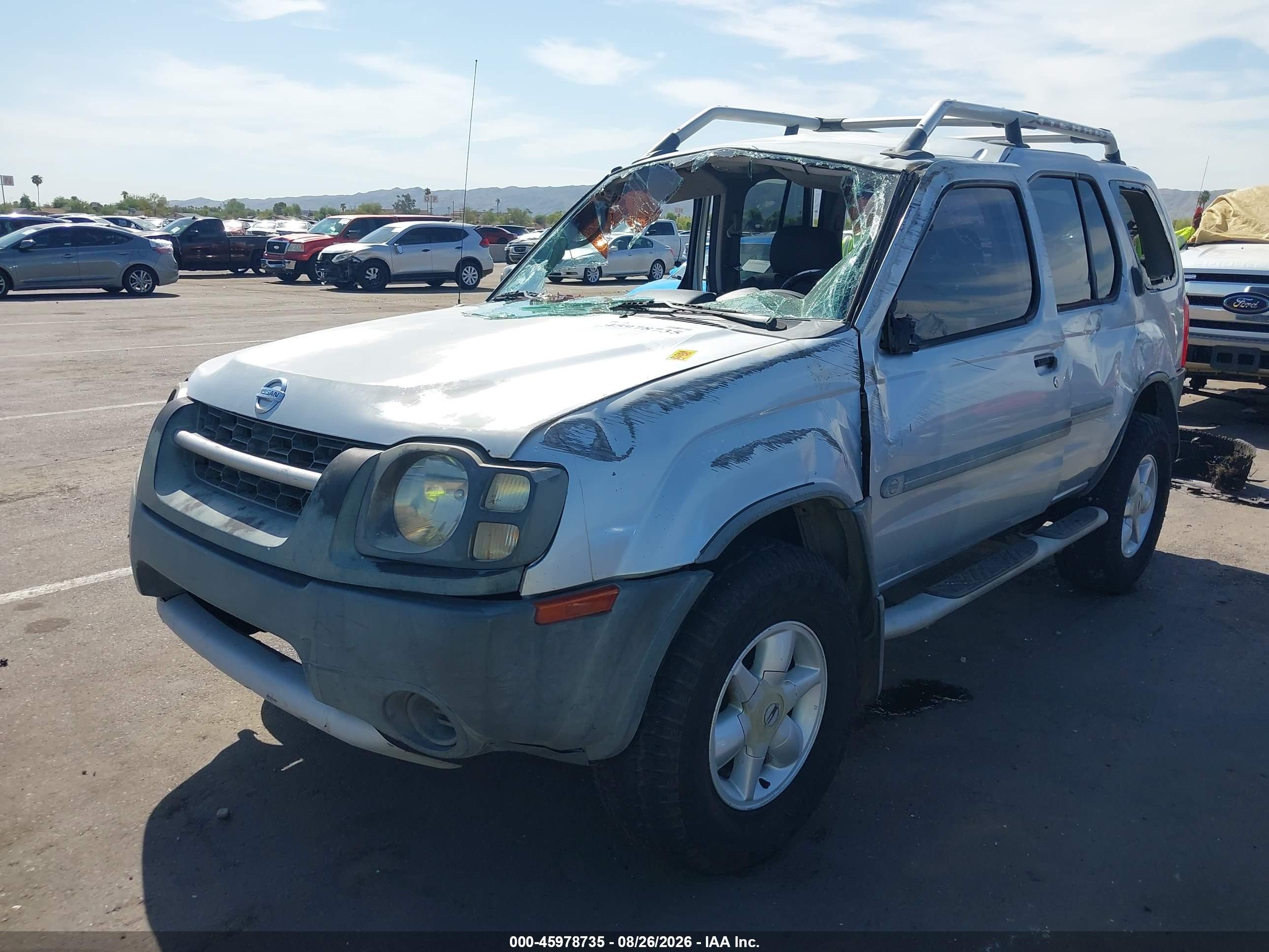 2002 Nissan Xterra Xe Серебряный vin: 5N1ED28T42C550397