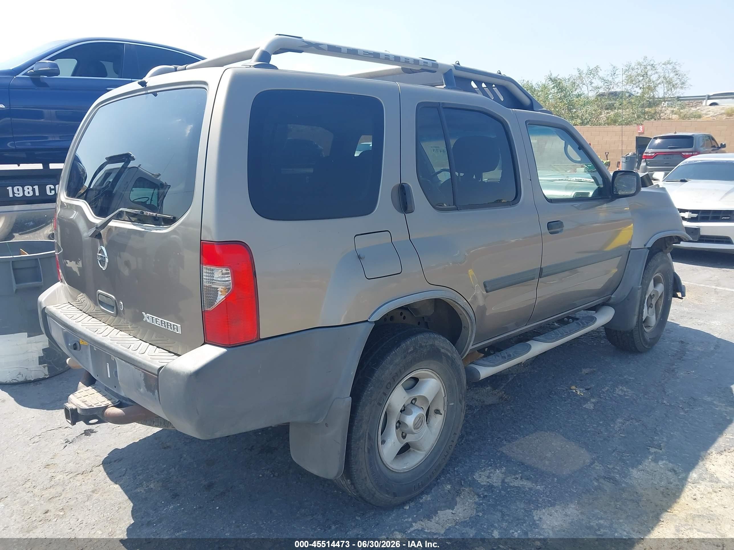 2003 Nissan Xterra Xe Gray vin: 5N1ED28T43C687082