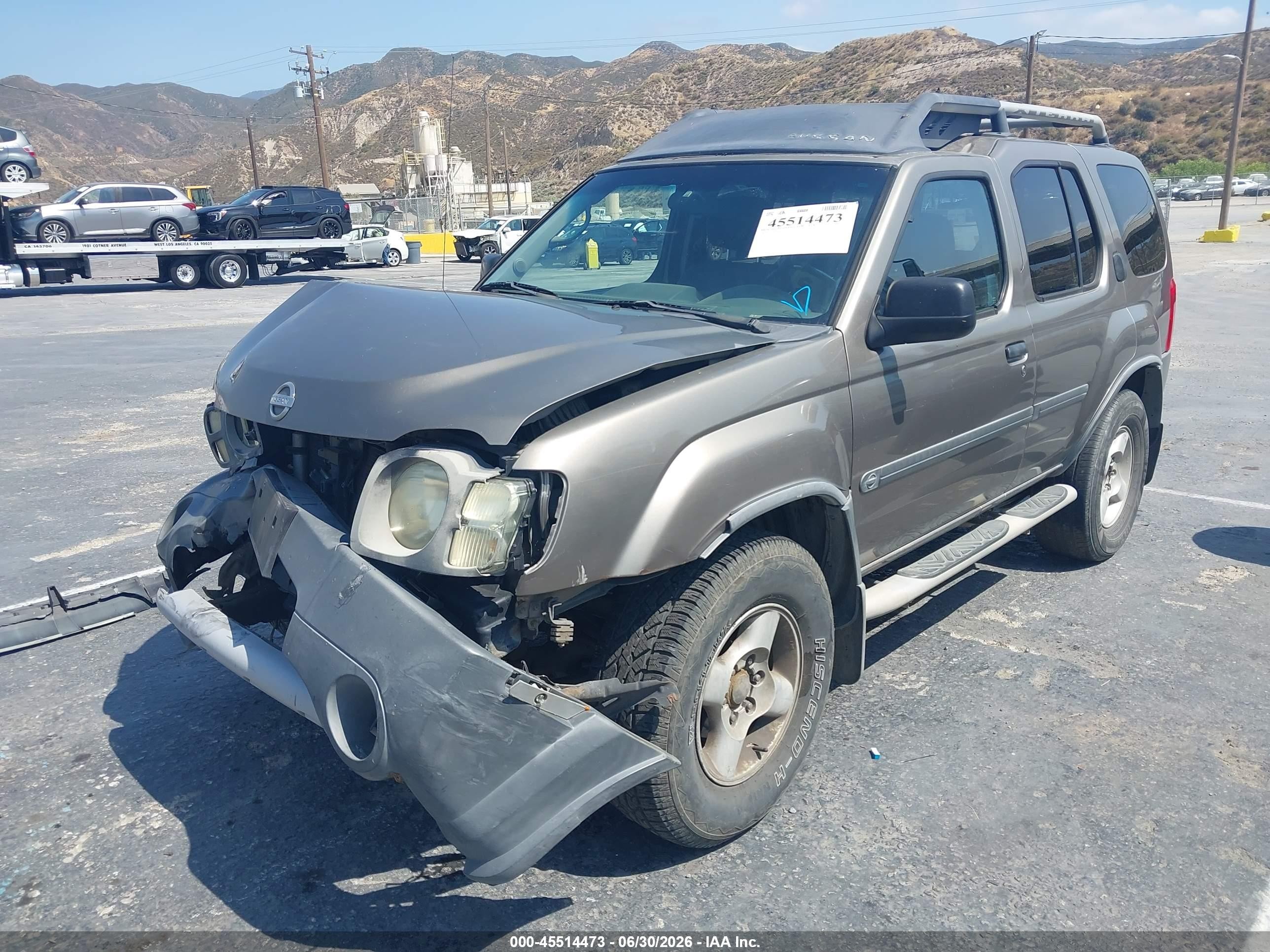 2003 Nissan Xterra Xe Gray vin: 5N1ED28T43C687082