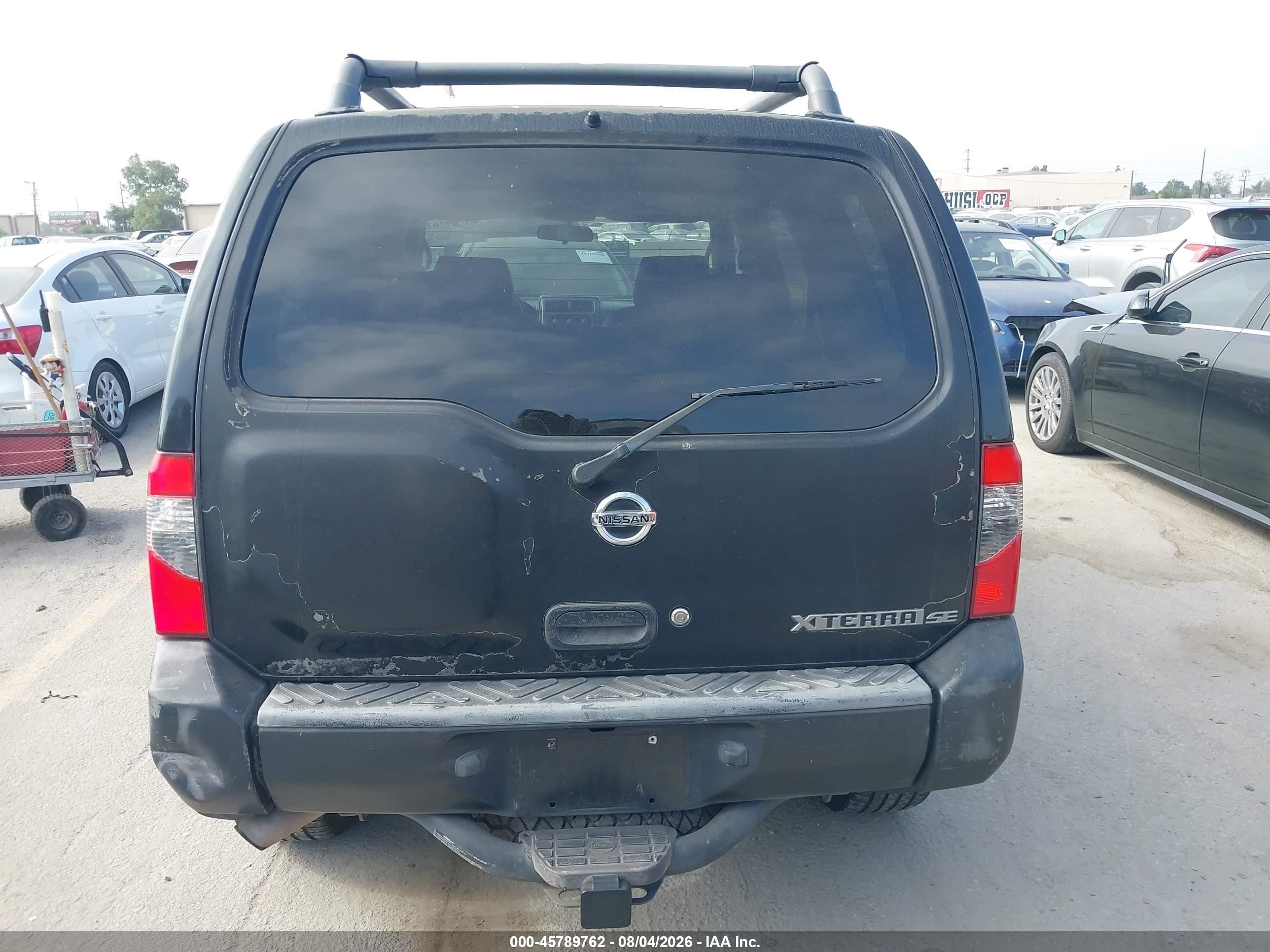 2004 Nissan Xterra Se Black vin: 5N1ED28T44C615851
