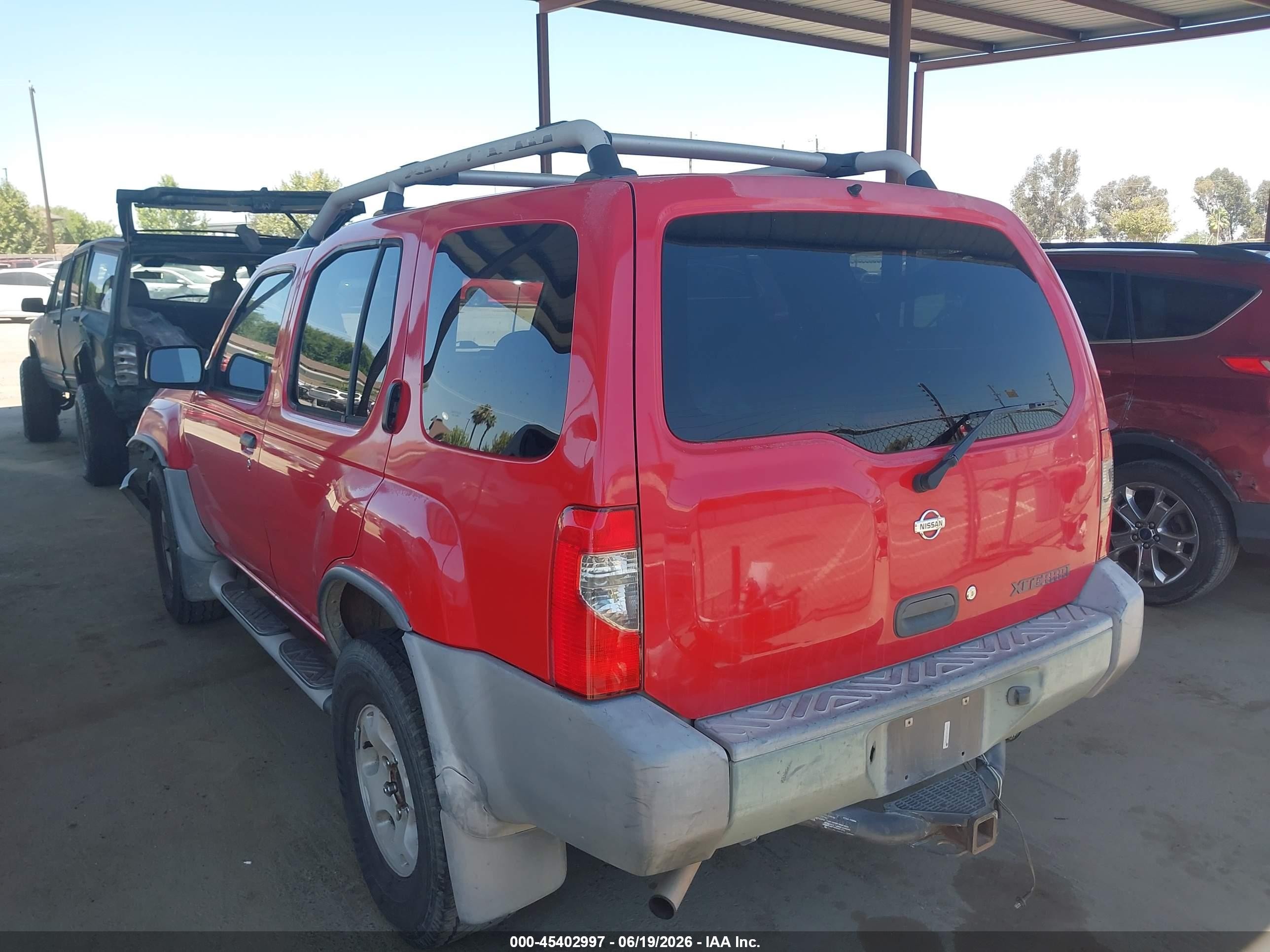 2000 Nissan Xterra Se/xe Red vin: 5N1ED28T4YC610204