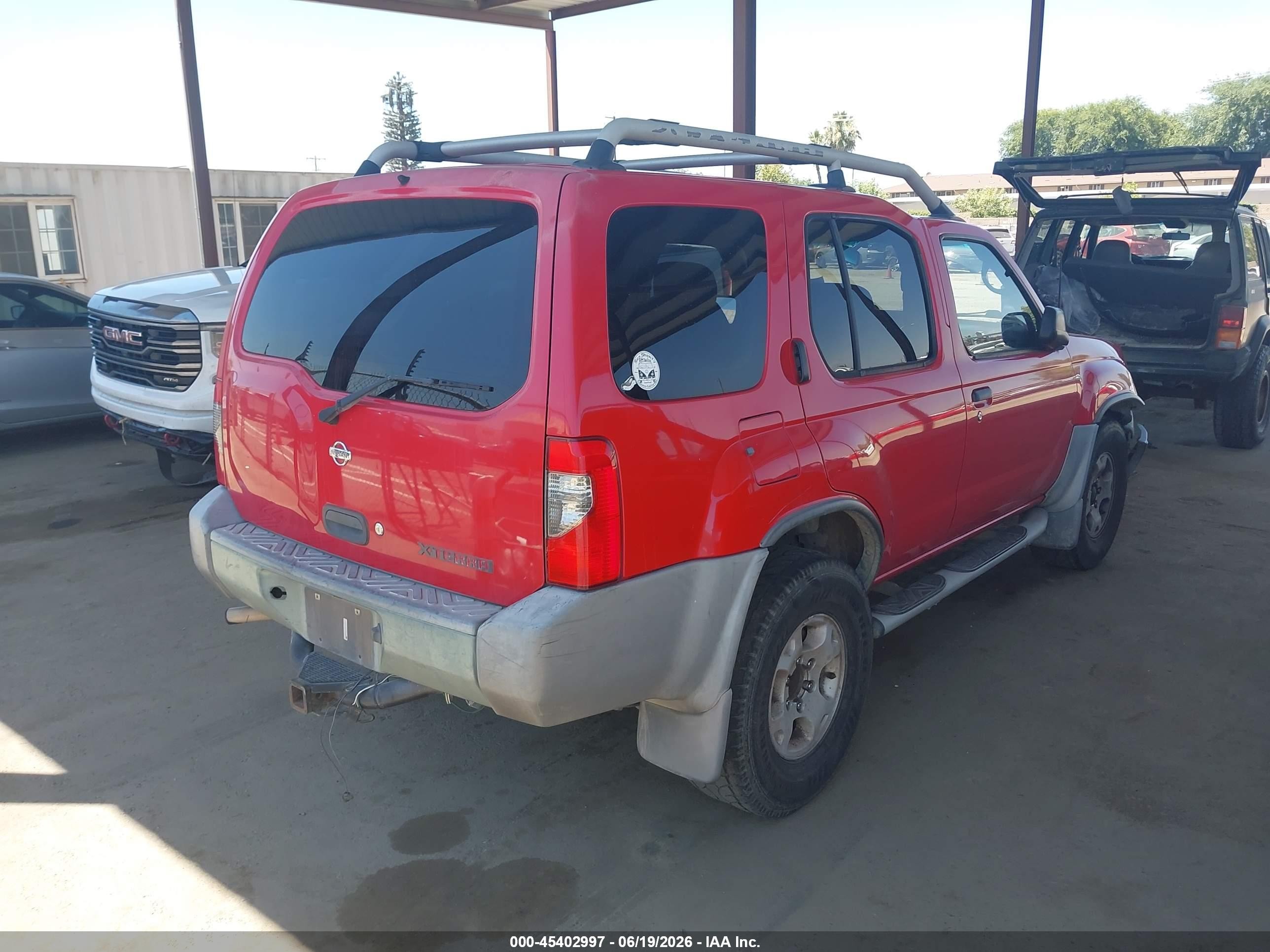 2000 Nissan Xterra Se/xe Red vin: 5N1ED28T4YC610204