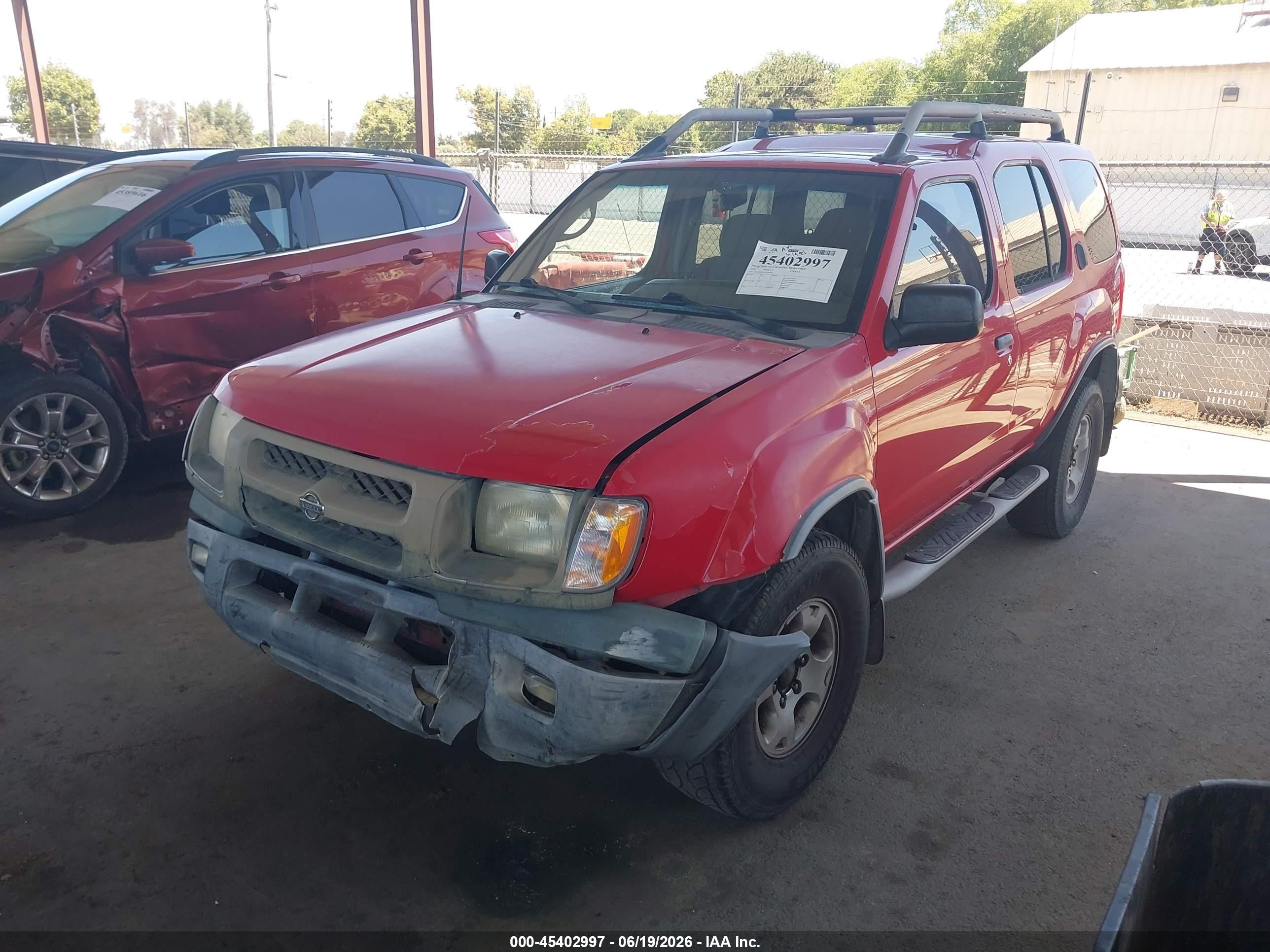 2000 Nissan Xterra Se/xe Red vin: 5N1ED28T4YC610204