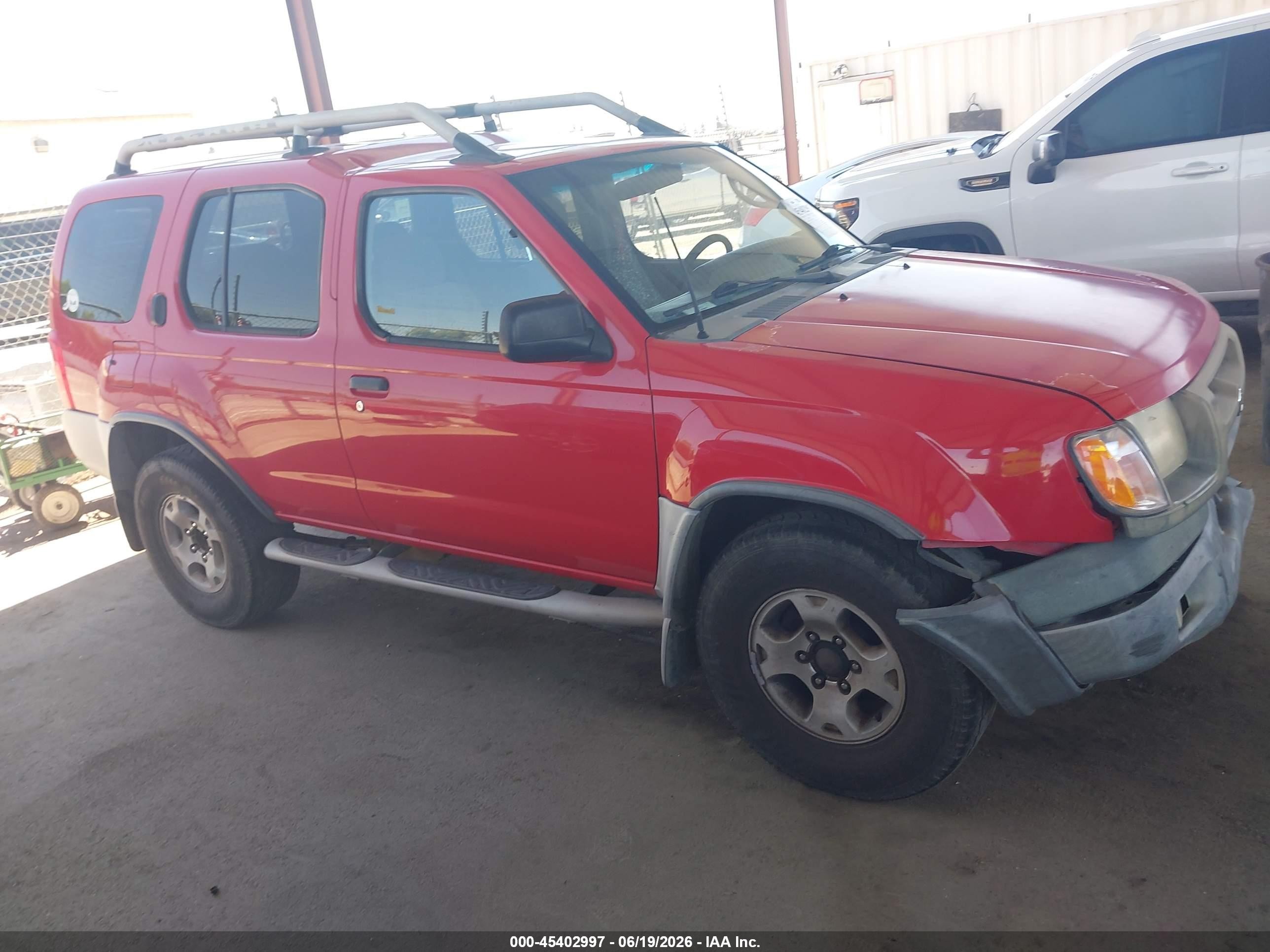2000 Nissan Xterra Se/xe Red vin: 5N1ED28T4YC610204