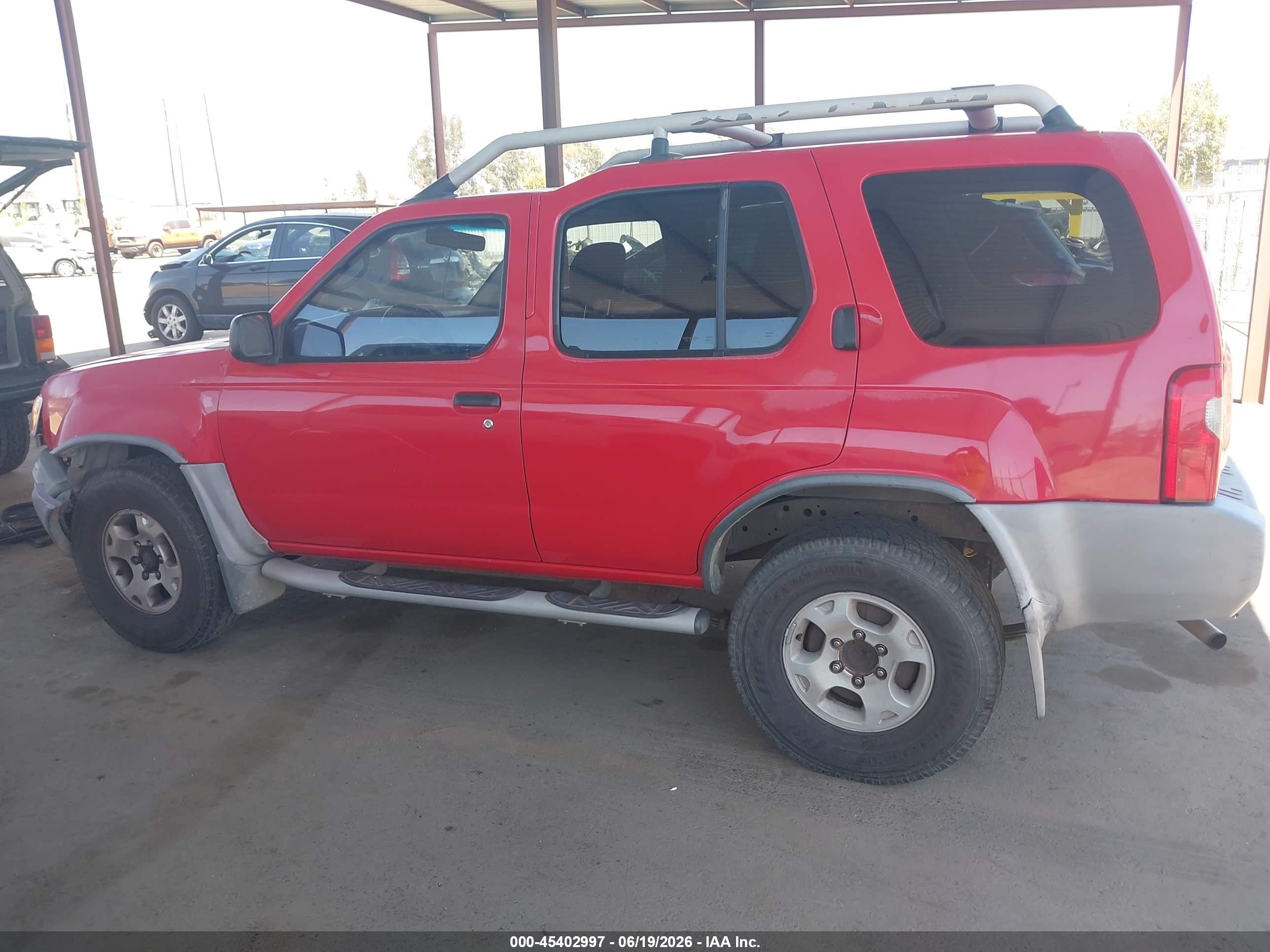 2000 Nissan Xterra Se/xe Red vin: 5N1ED28T4YC610204