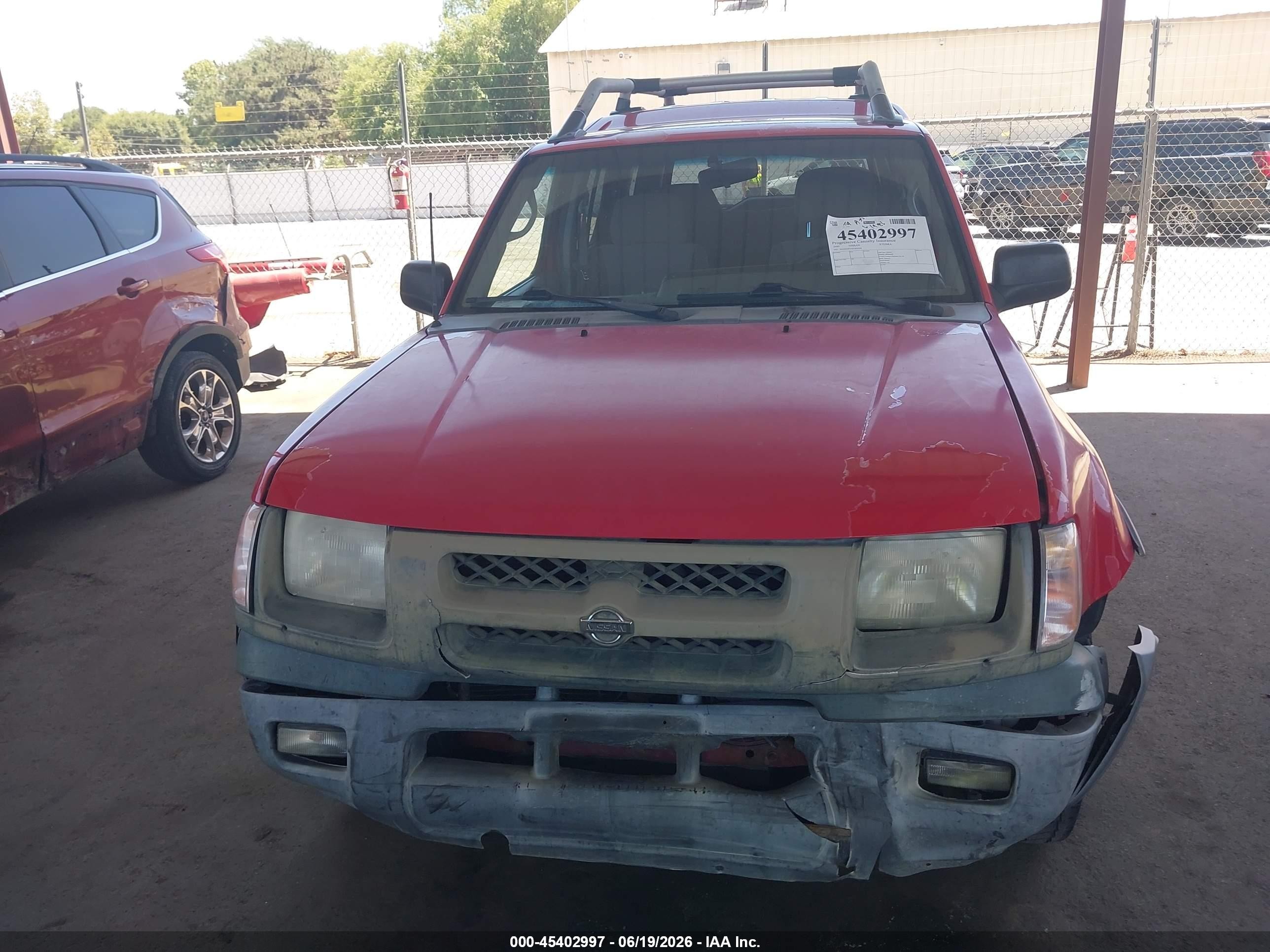 2000 Nissan Xterra Se/xe Red vin: 5N1ED28T4YC610204