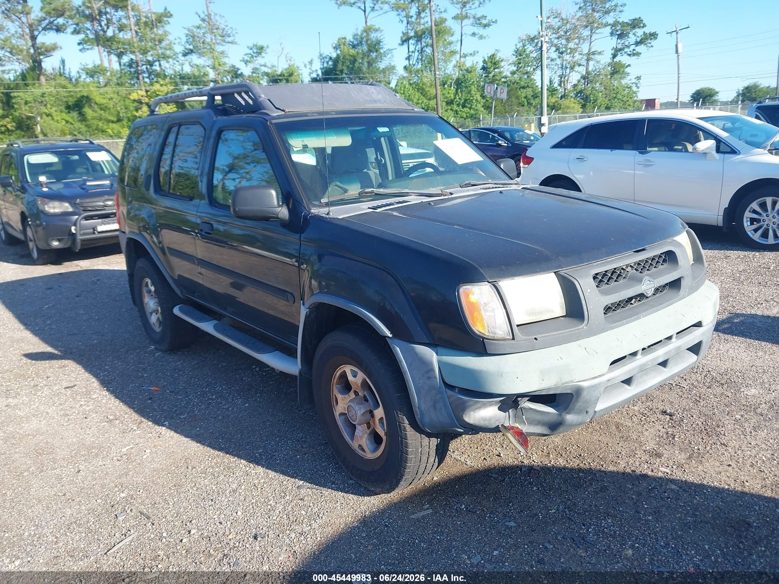 2001 Nissan Xterra Xe-v6 Черный vin: 5N1ED28T51C572181
