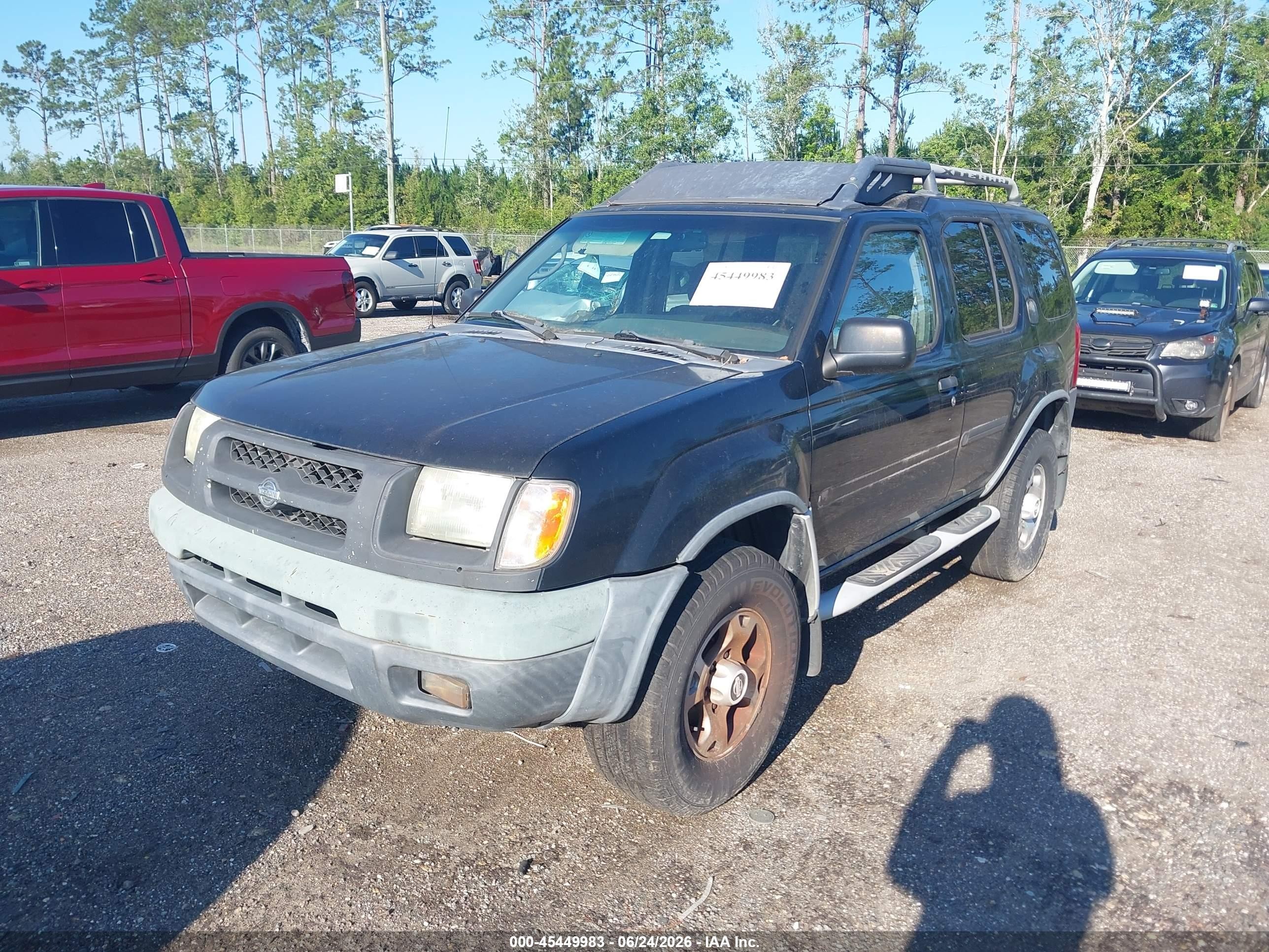 2001 Nissan Xterra Xe-v6 Черный vin: 5N1ED28T51C572181
