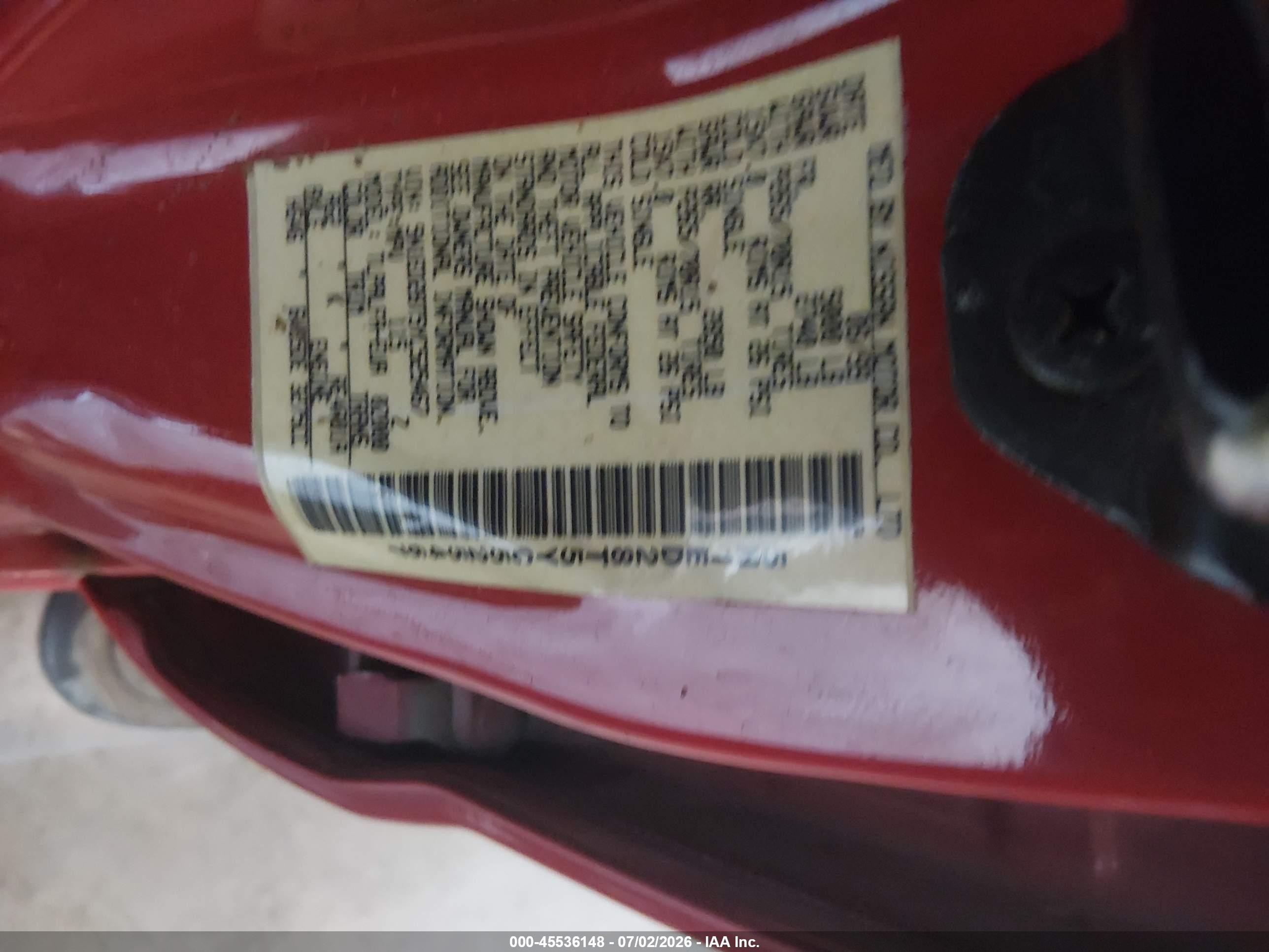 2000 Nissan Xterra Se/xe Красный vin: 5N1ED28T5YC525467
