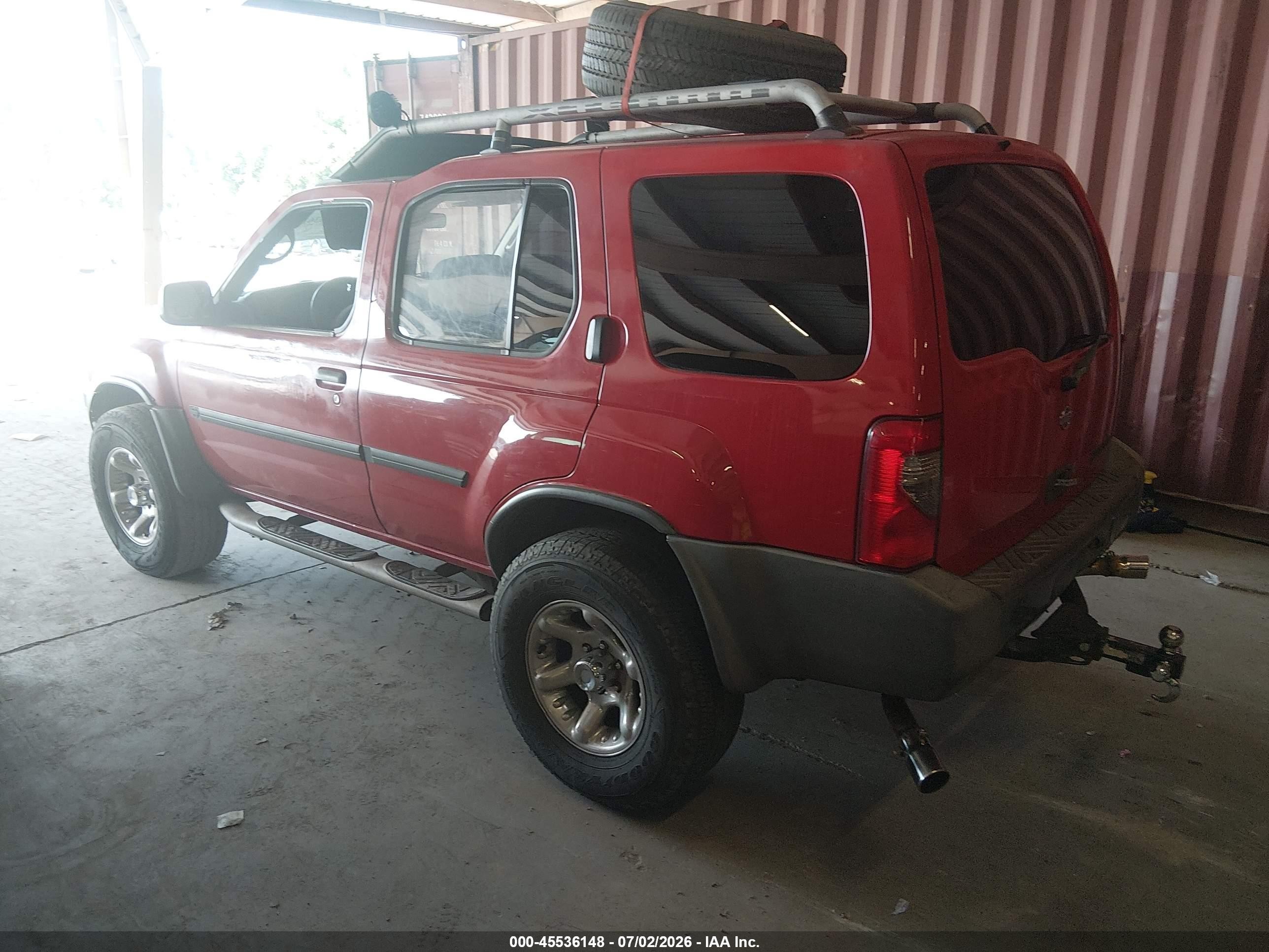 2000 Nissan Xterra Se/xe Красный vin: 5N1ED28T5YC525467