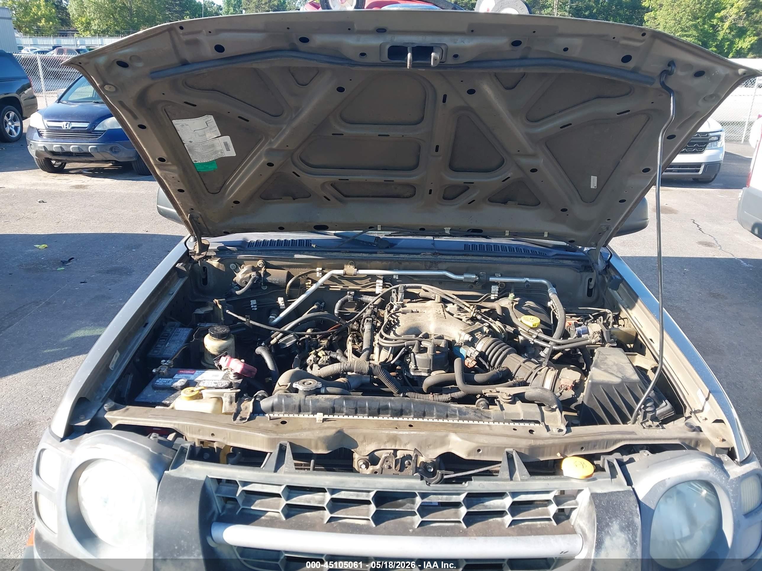 2002 Nissan Xterra Xe Gray vin: 5N1ED28T62C575186