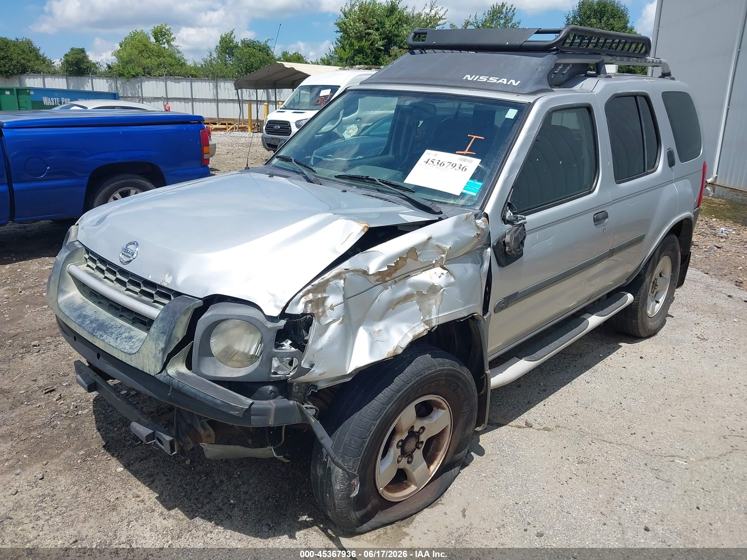 2004 Nissan Xterra Xe Silver vin: 5N1ED28T64C633400