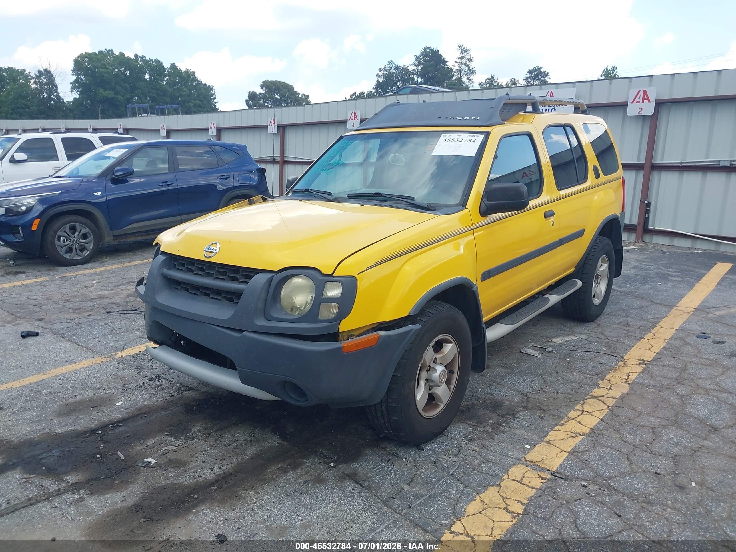 2004 Nissan Xterra Xe Yellow vin: 5N1ED28T64C663240
