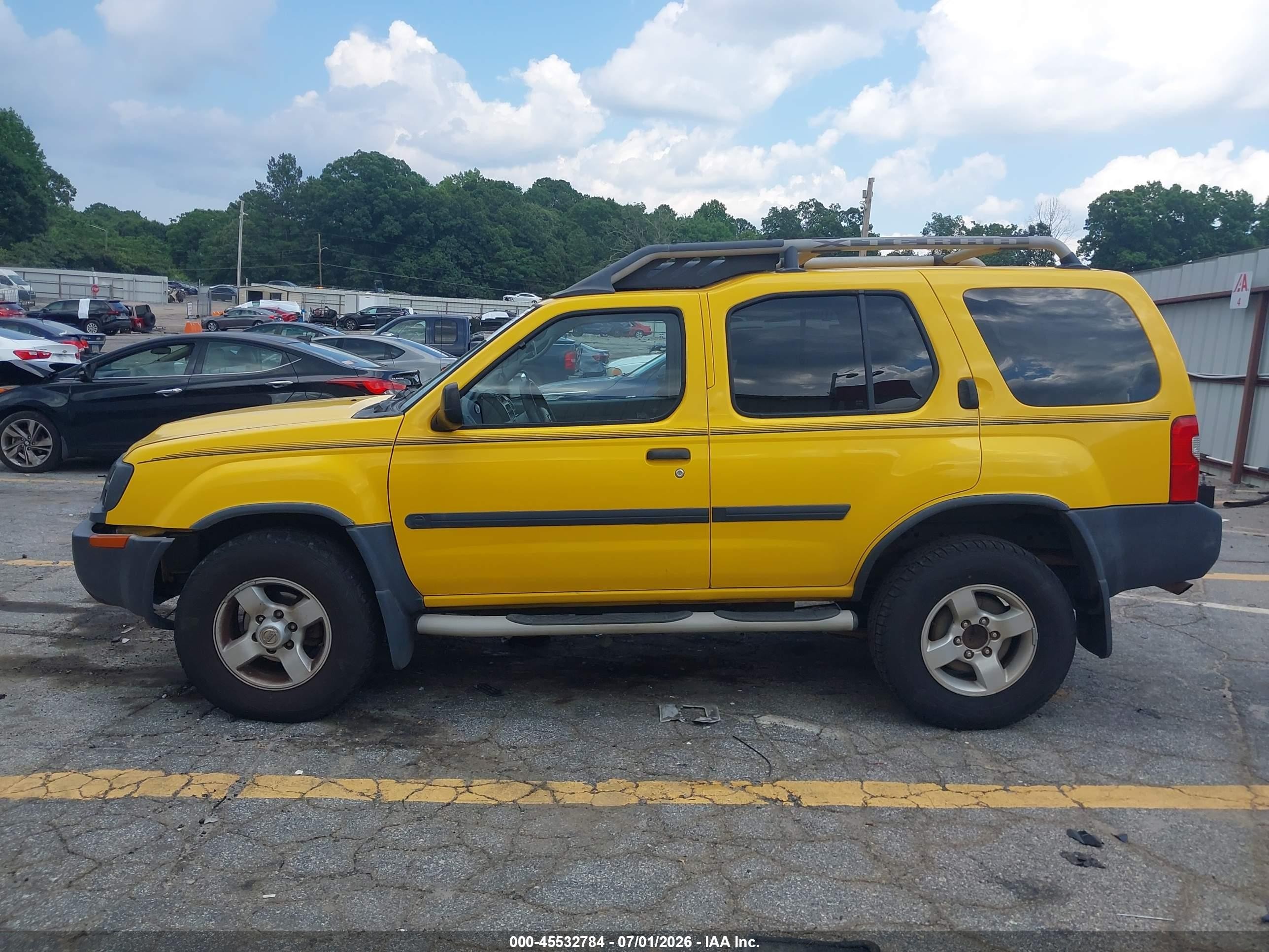 2004 Nissan Xterra Xe Yellow vin: 5N1ED28T64C663240