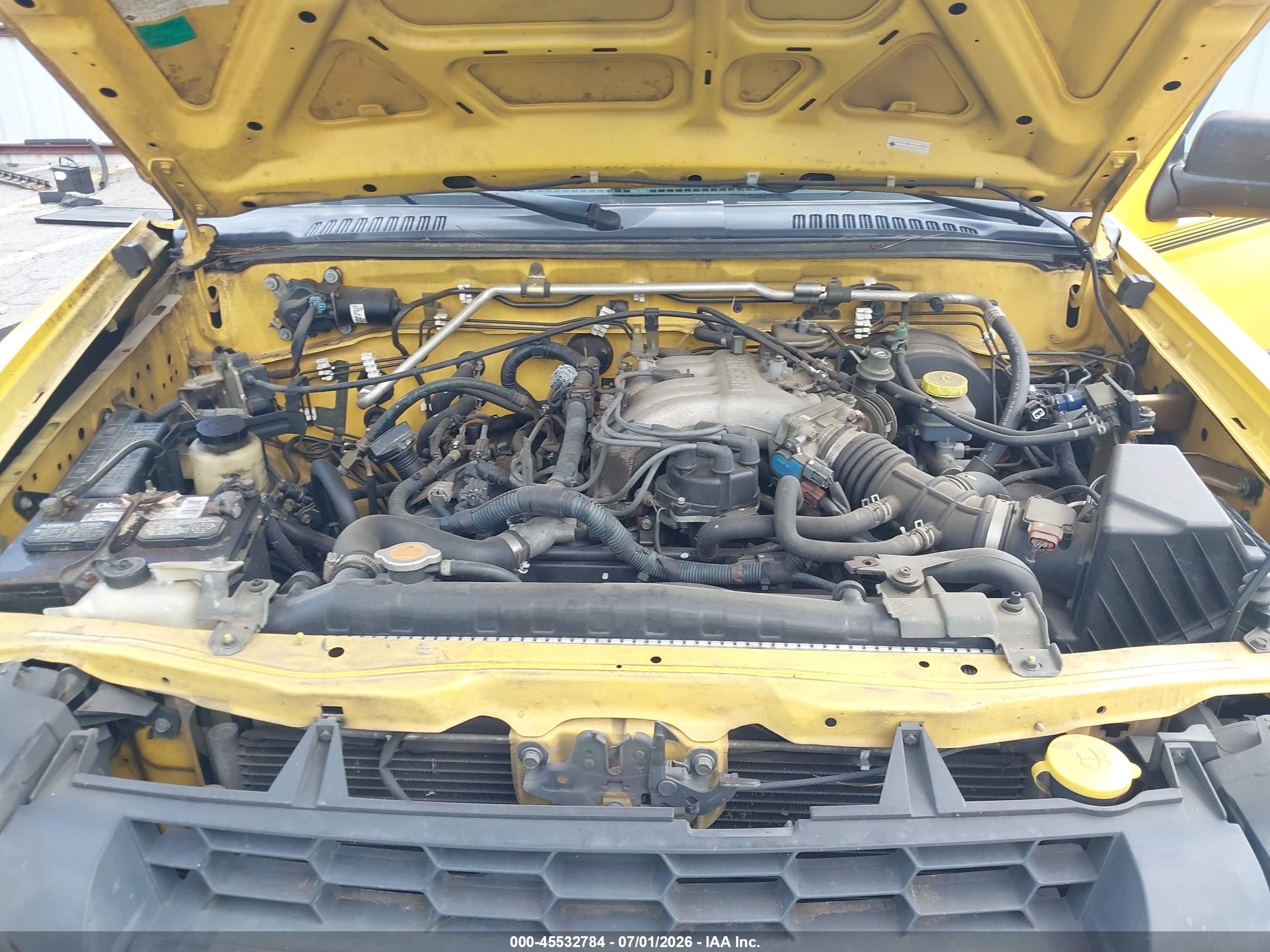 2004 Nissan Xterra Xe Yellow vin: 5N1ED28T64C663240