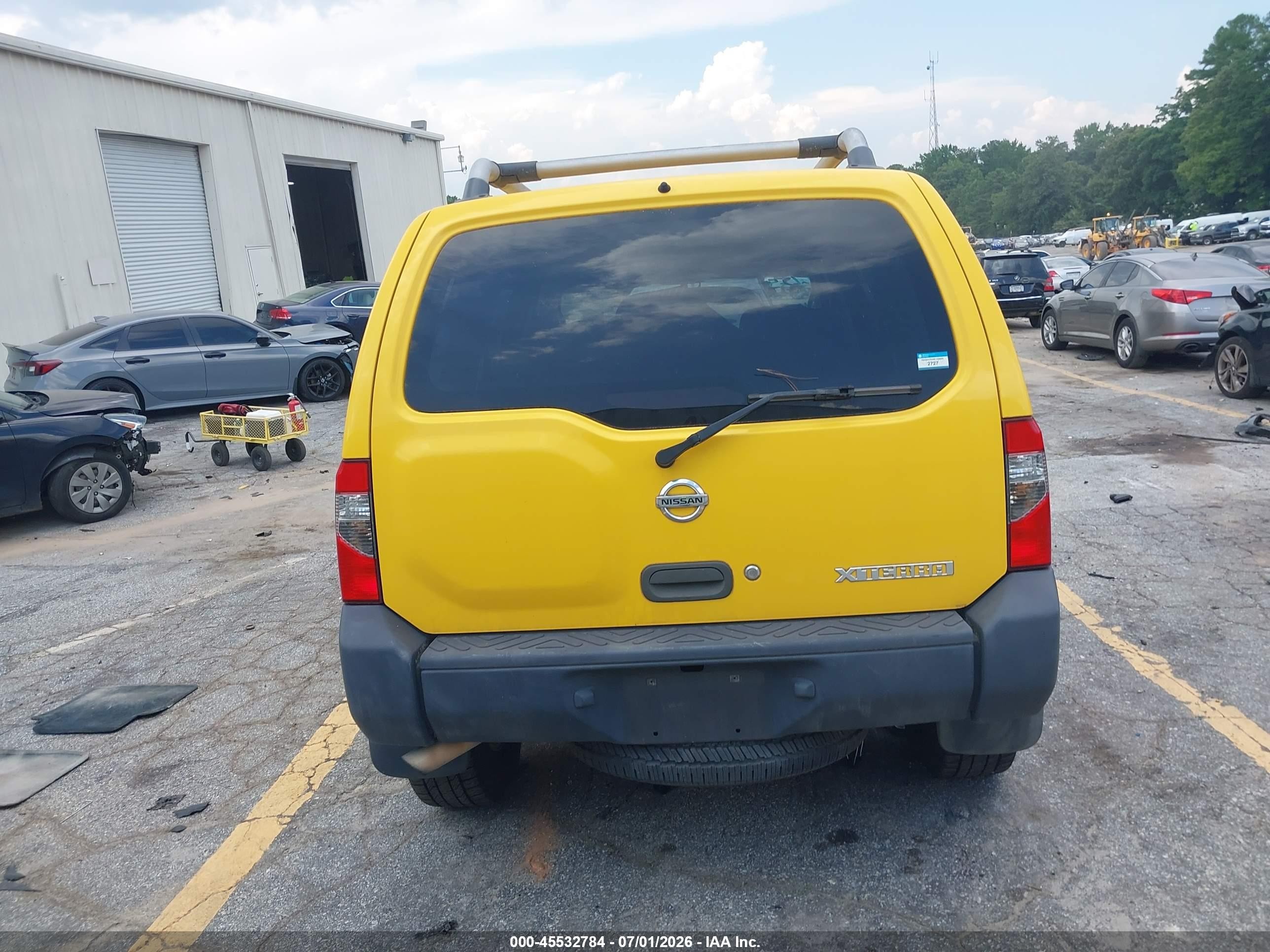 2004 Nissan Xterra Xe Yellow vin: 5N1ED28T64C663240