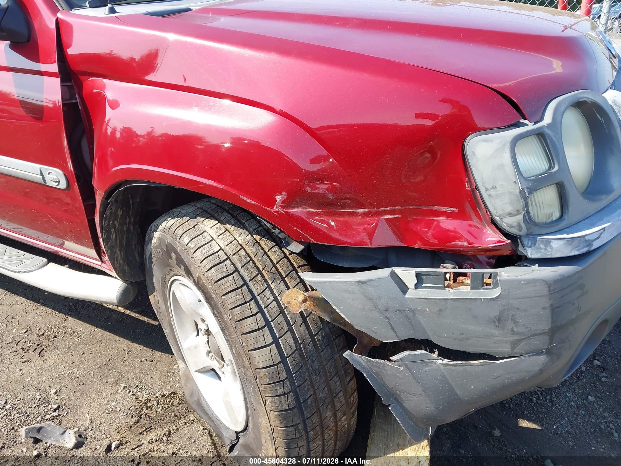 2004 Nissan Xterra Xe Burgundy vin: 5N1ED28T64C673699