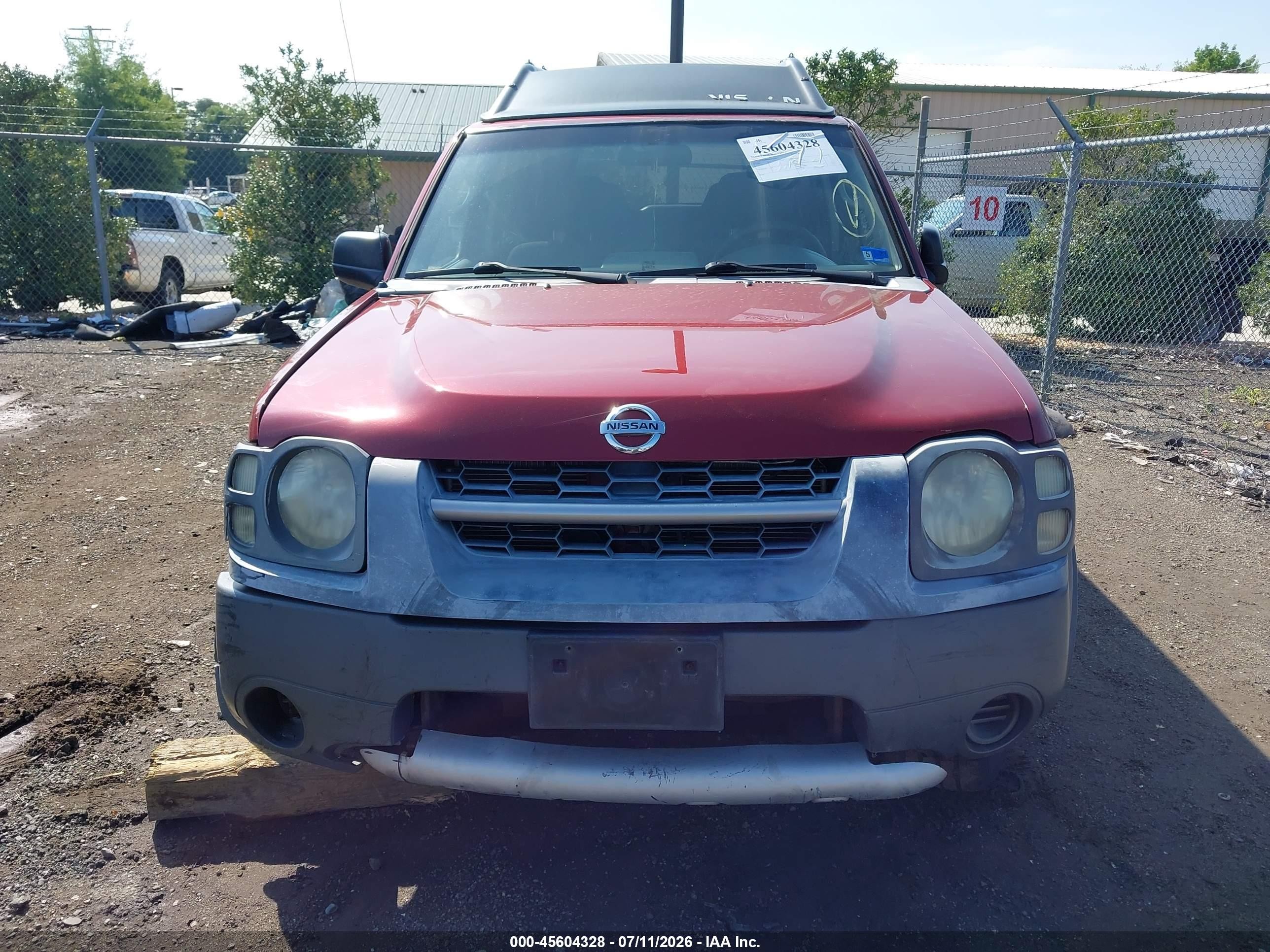 2004 Nissan Xterra Xe Burgundy vin: 5N1ED28T64C673699