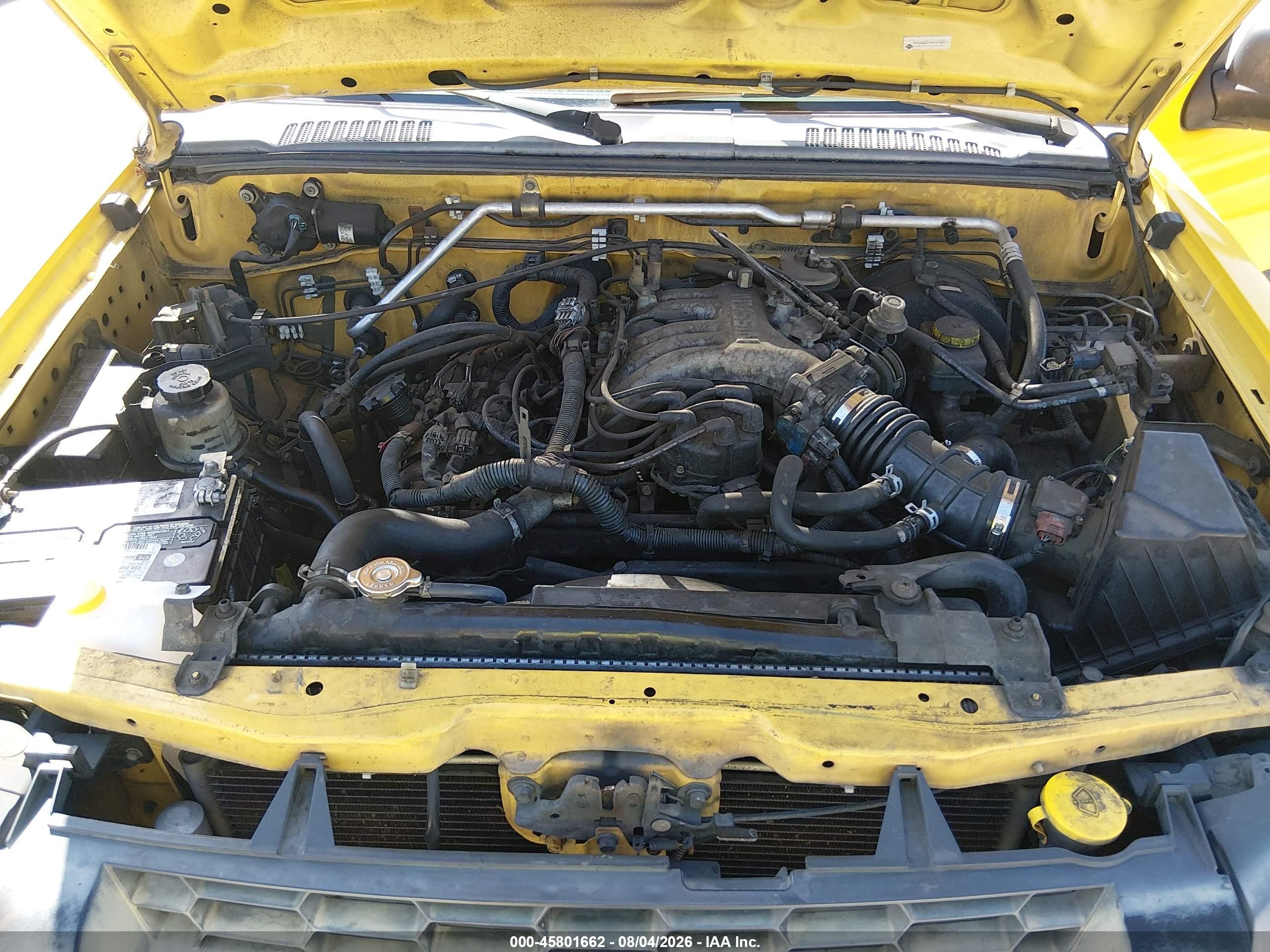 2004 Nissan Xterra Xe Yellow vin: 5N1ED28T64C676053