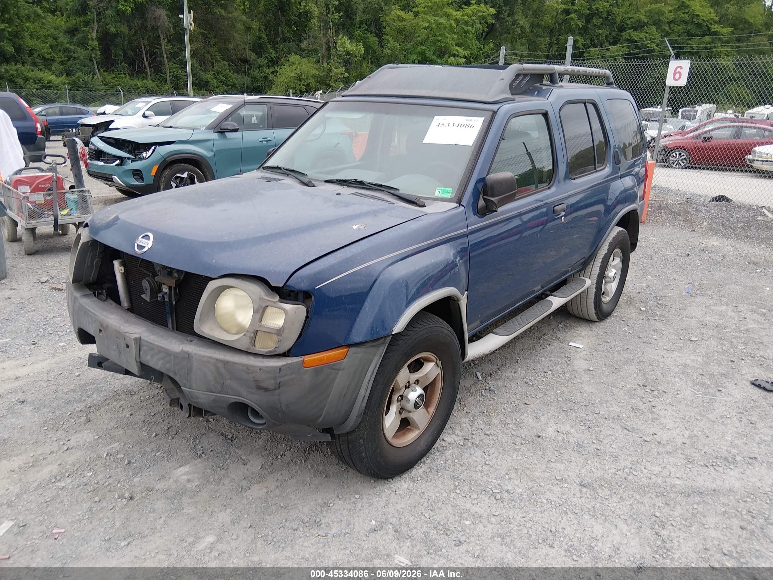 2004 Nissan Xterra Xe Blue vin: 5N1ED28T64C677154