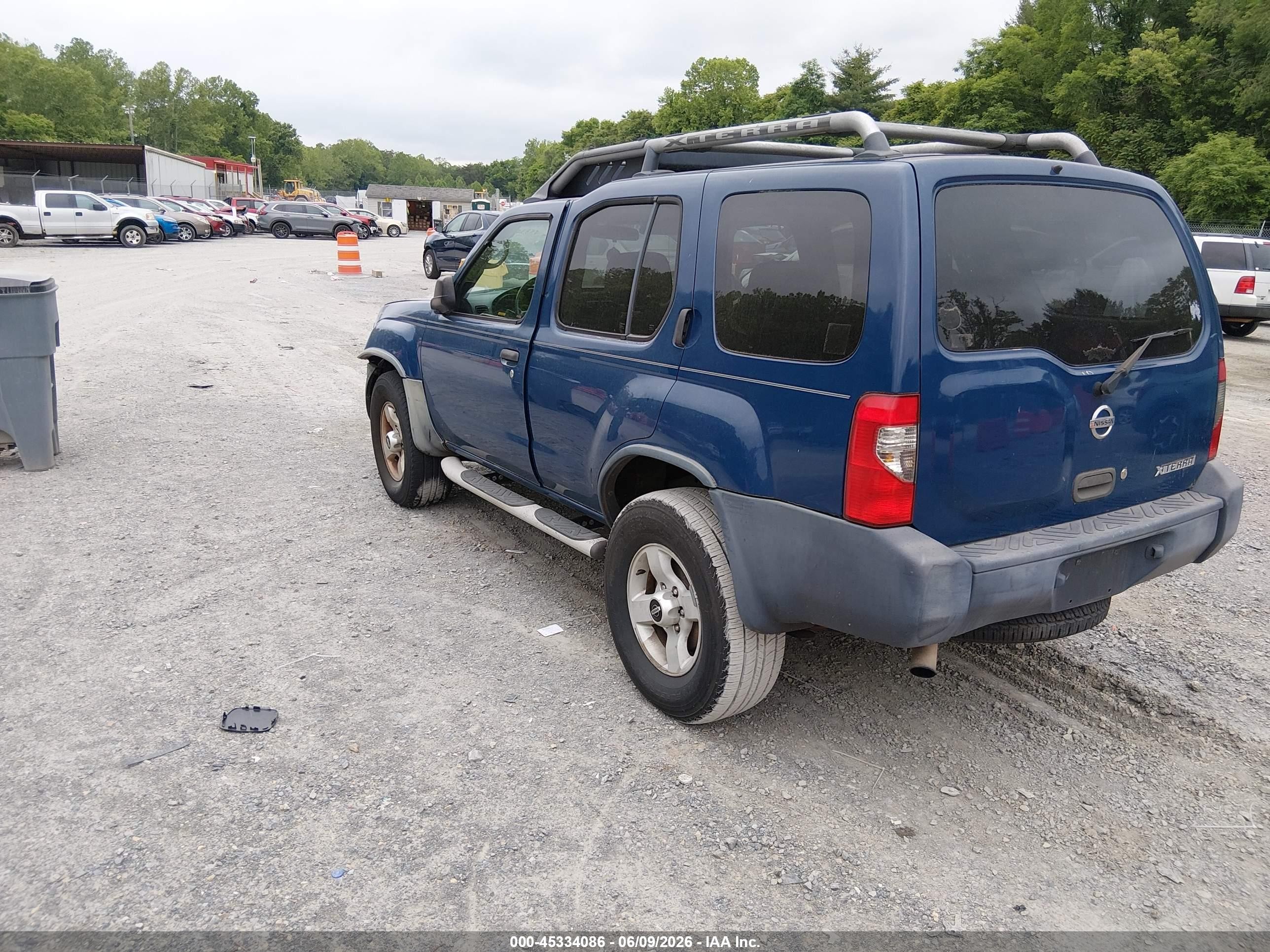2004 Nissan Xterra Xe Blue vin: 5N1ED28T64C677154