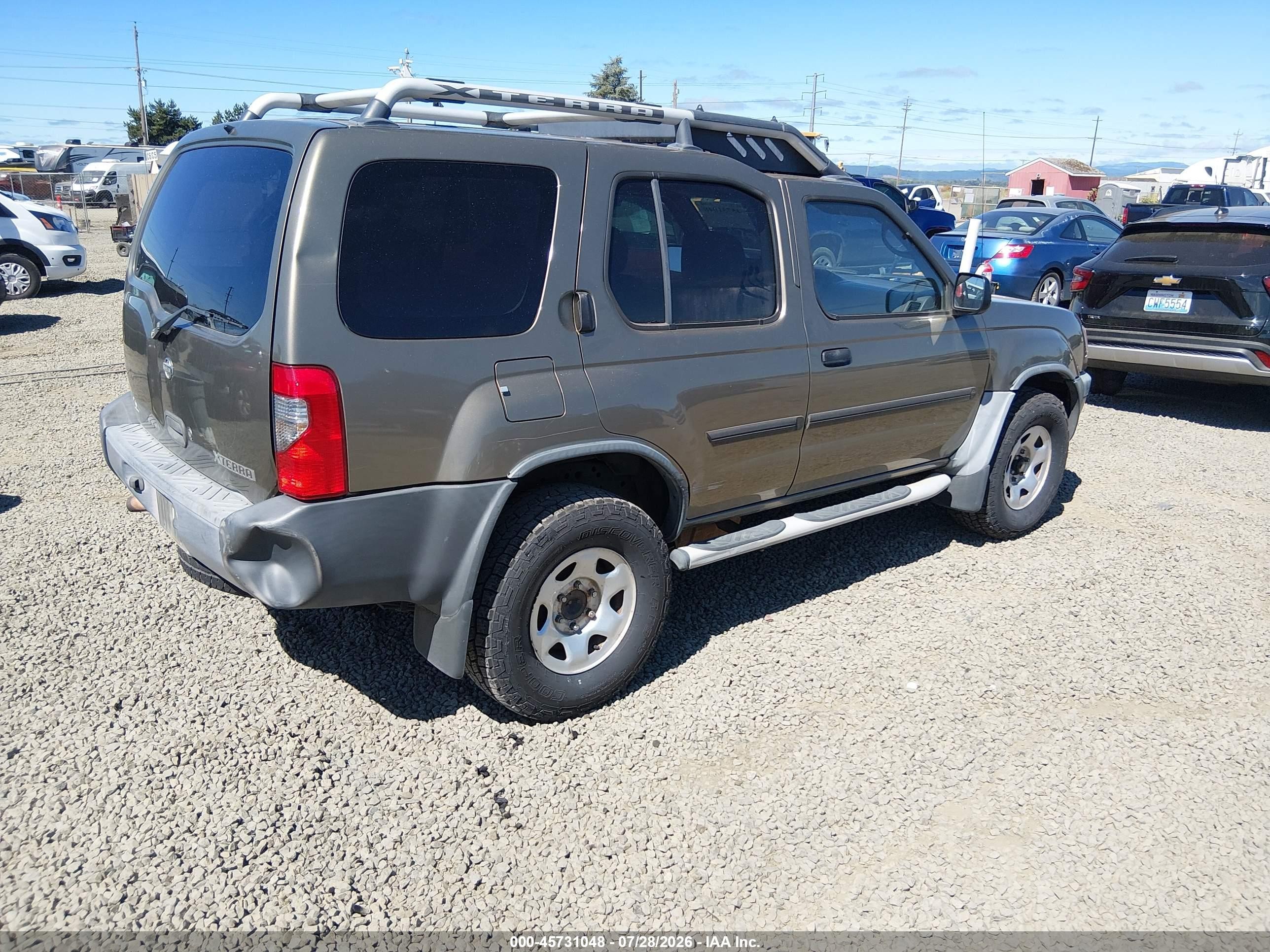 2001 Nissan Xterra Xe-v6 Tan vin: 5N1ED28T71C590102