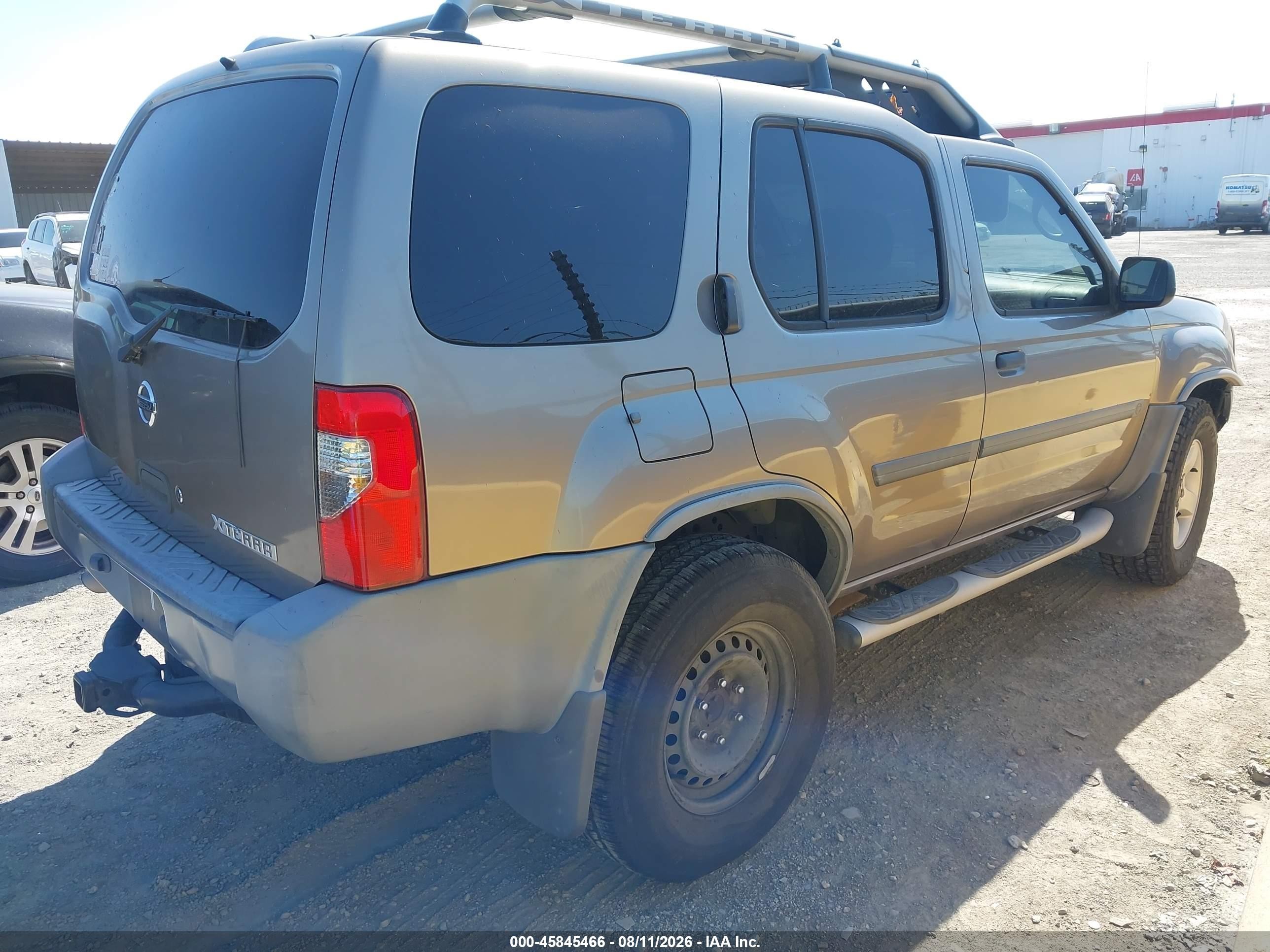 2004 Nissan Xterra Xe Gray vin: 5N1ED28T74C624351